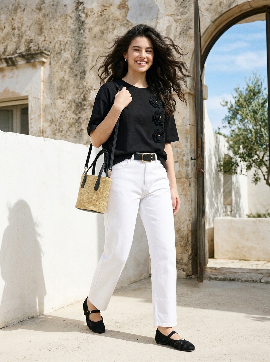 Sinsay - Jeansy mom fit comfort - biały