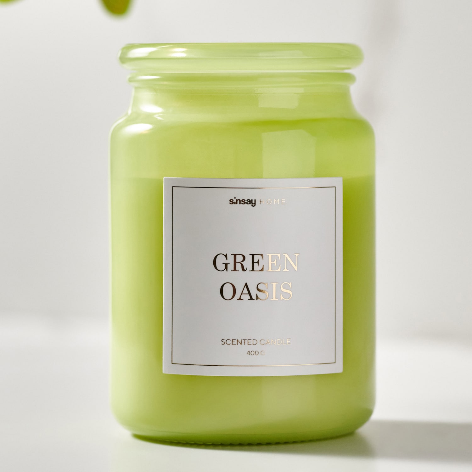E-shop Sinsay - Sviečka s vôňou Green Oasis - Zelená