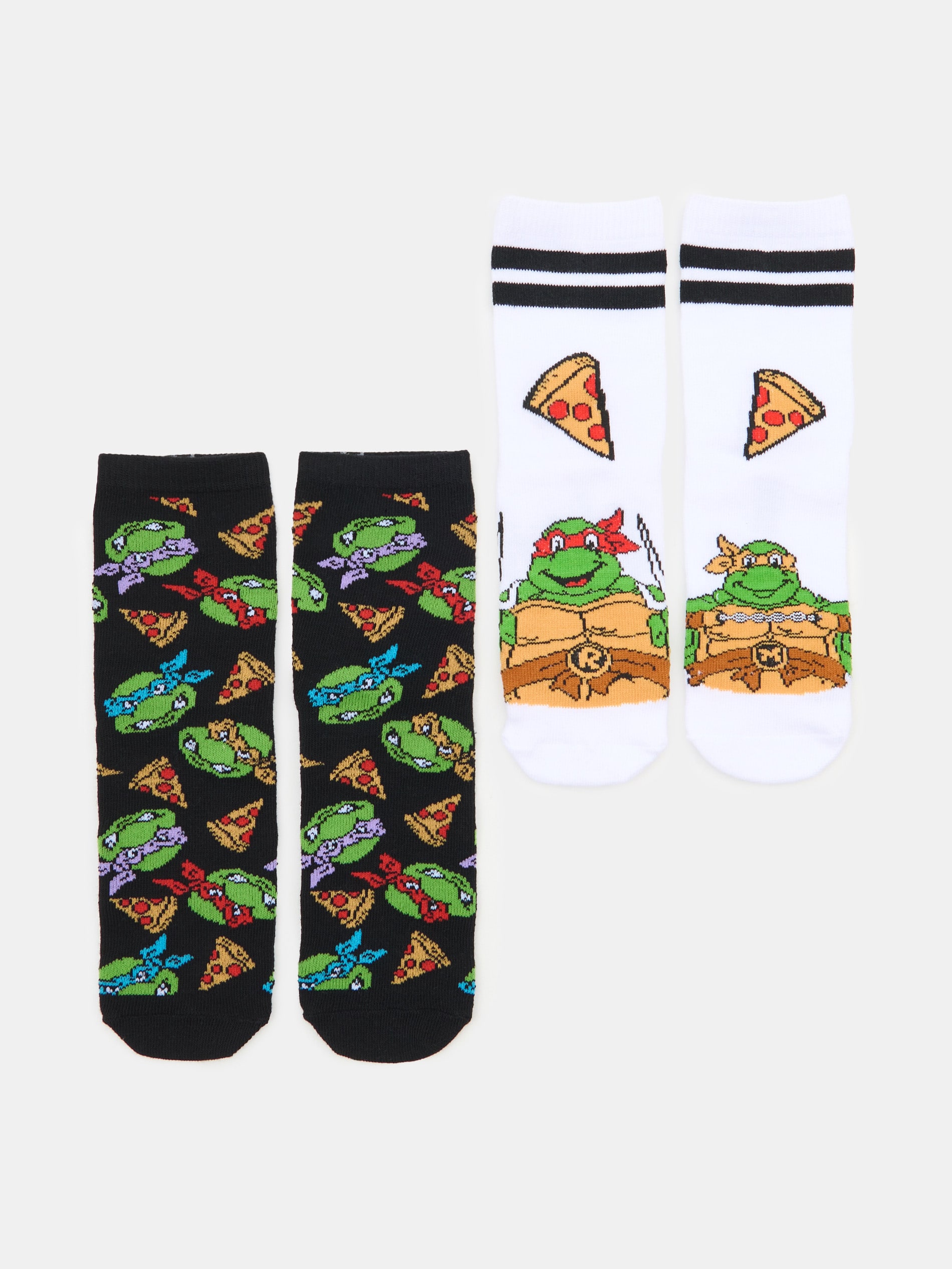 Sinsay - Skarpetki 2 pack Teenage Mutant Ninja Turtles - szary