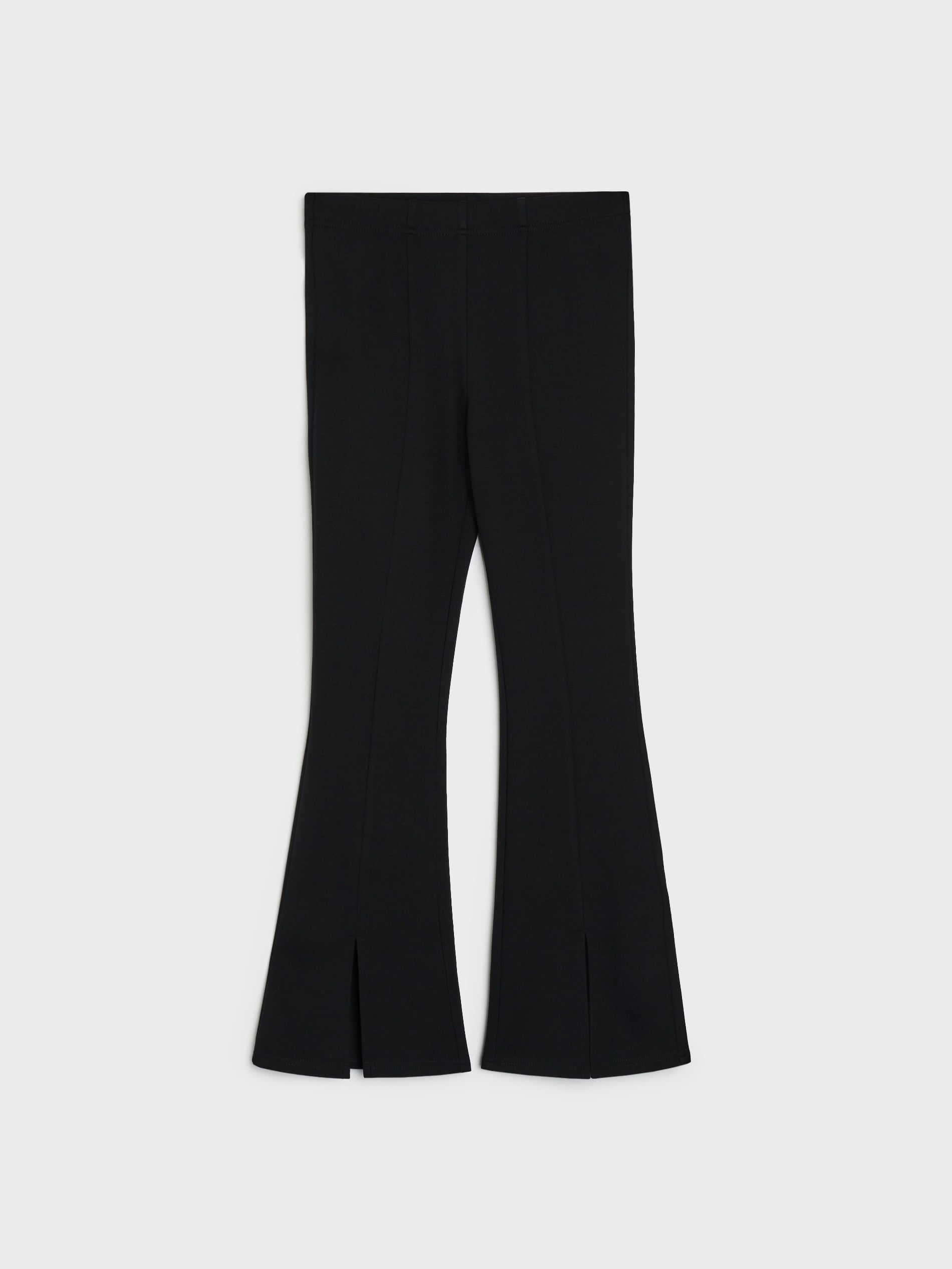 Sinsay - Legginsy flare z wiskozą - czarny