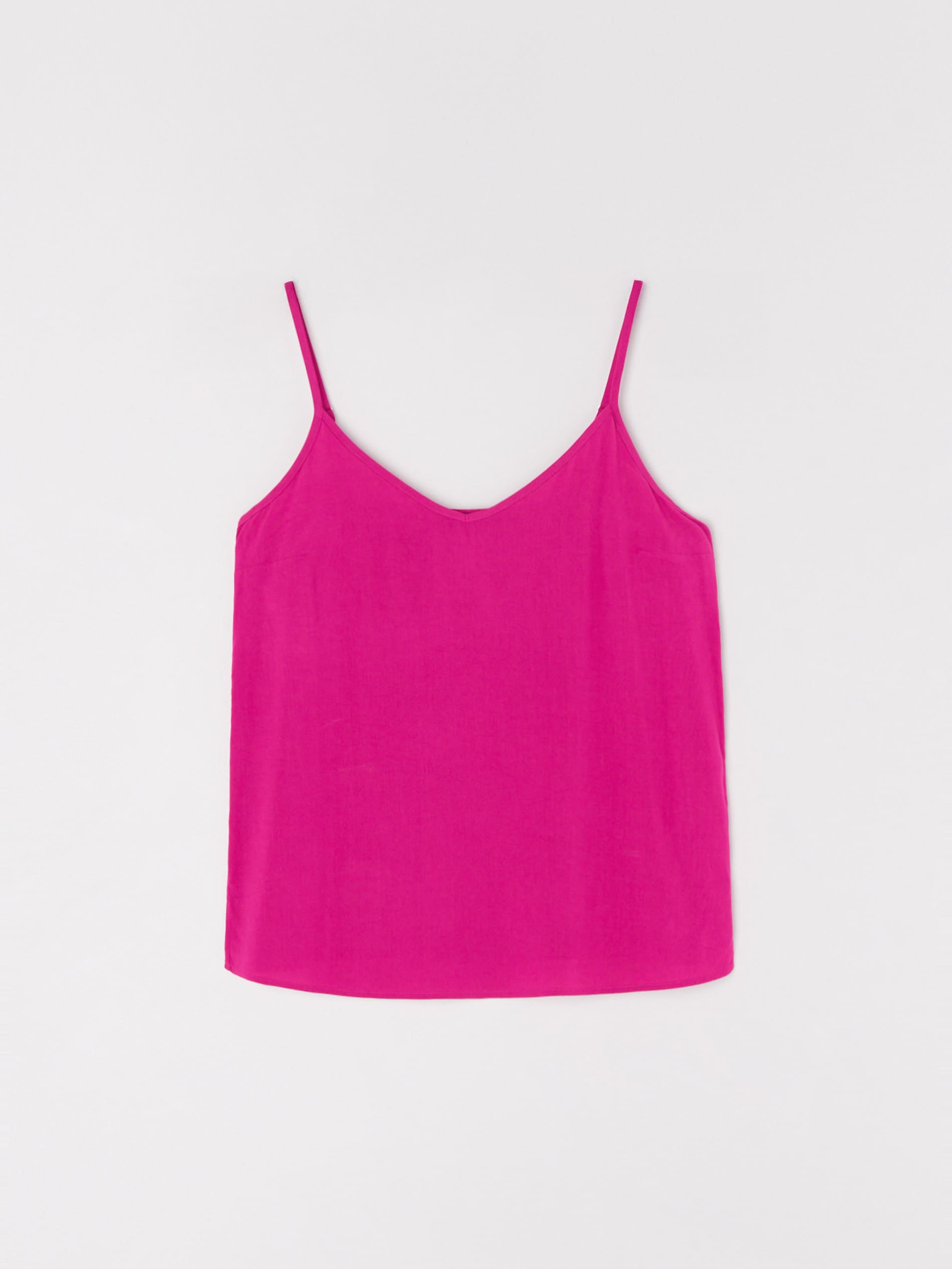 Sinsay - Βισκόζ μπλουζάκι - φουξια φωτογραφία