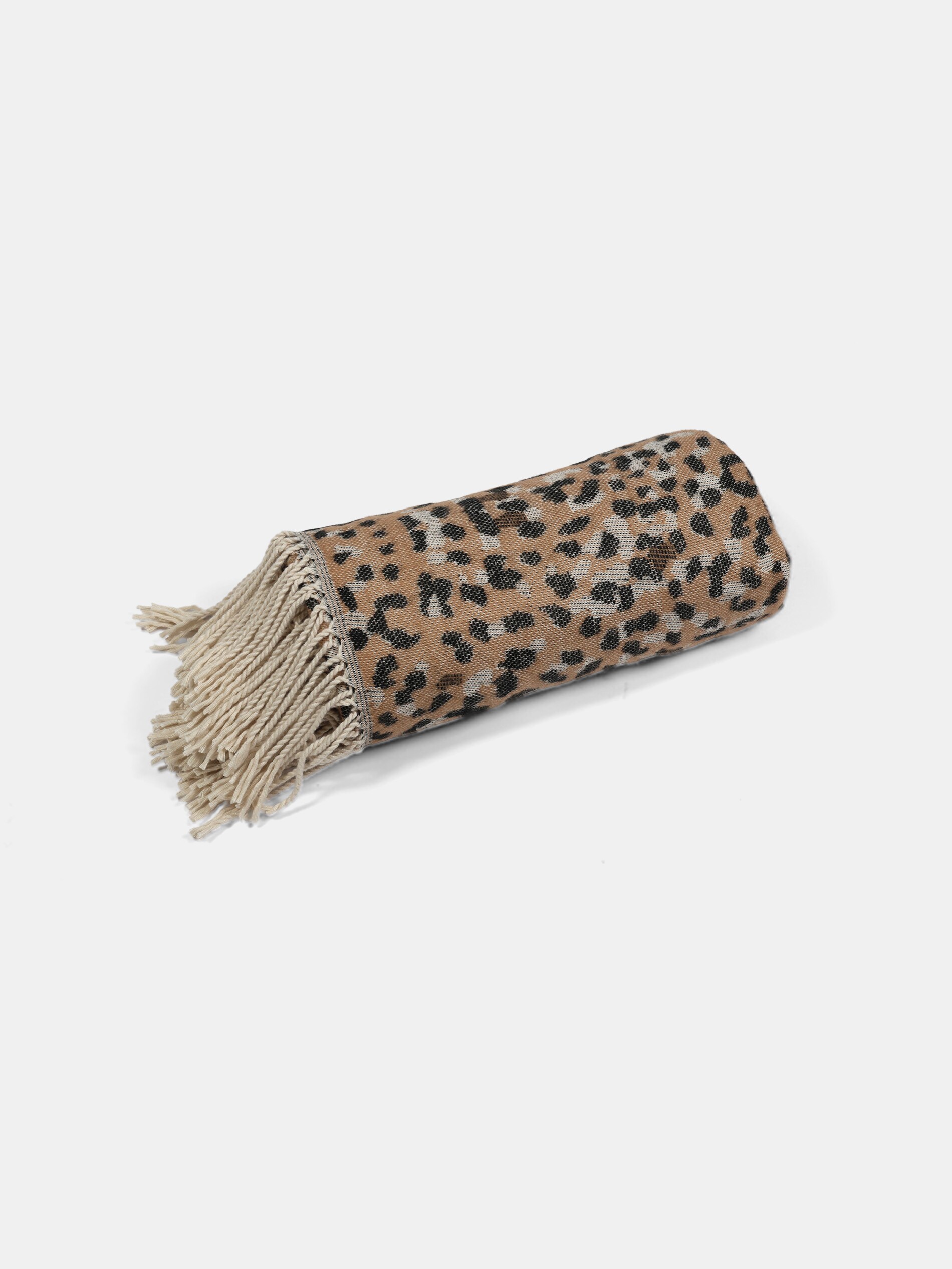 Sinsay - Κουβέρτα με κρόσσια - χρυσο-καφε φωτογραφία