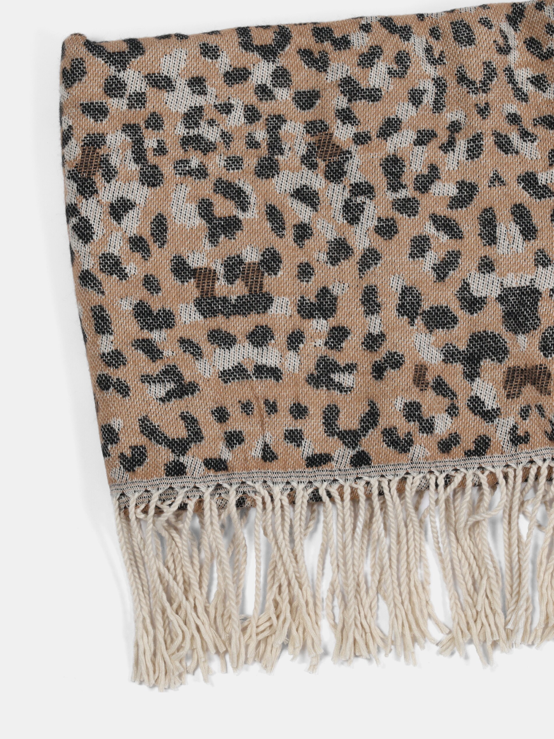 Sinsay - Κουβέρτα με κρόσσια - χρυσο-καφε φωτογραφία