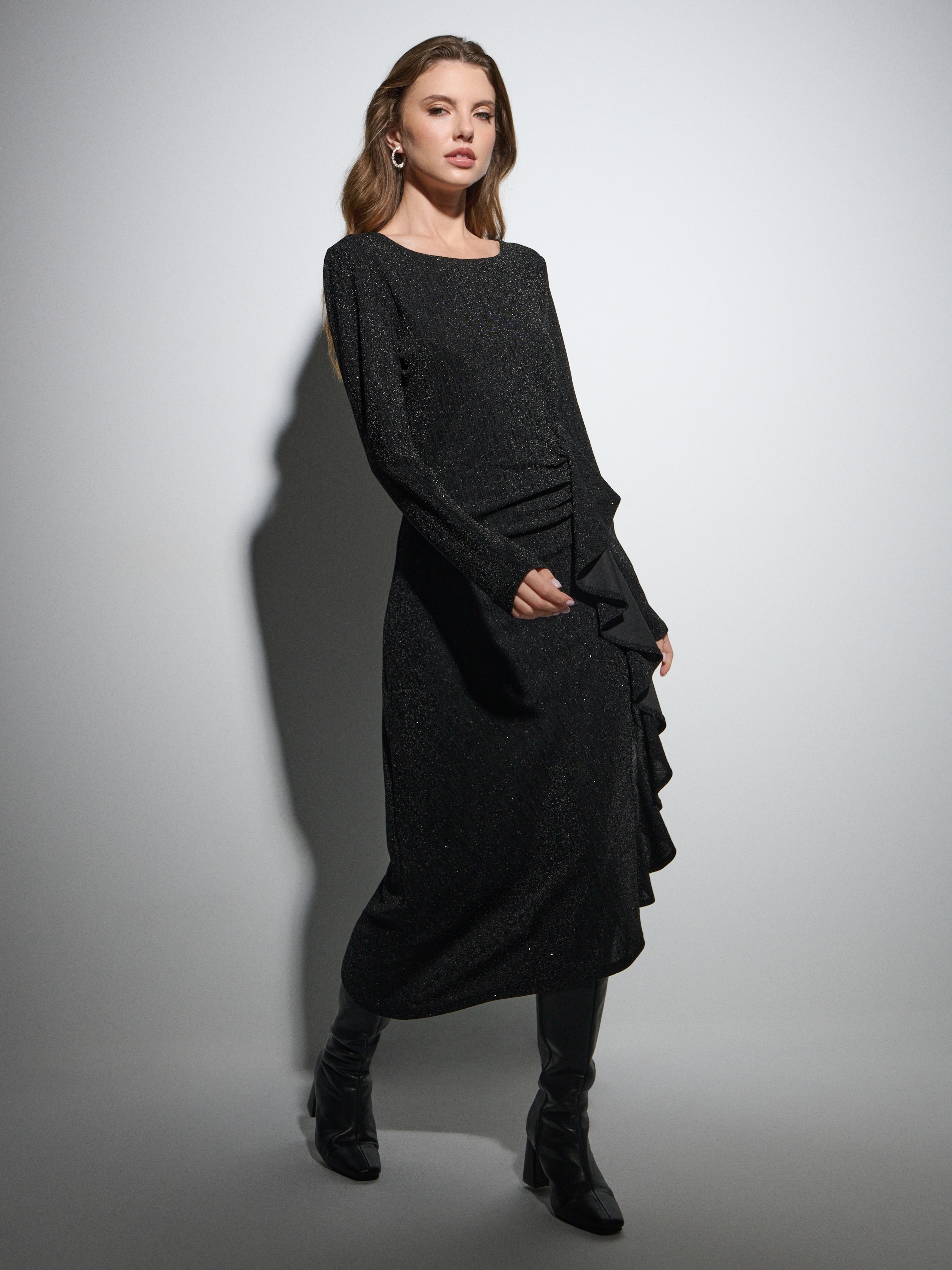 Sinsay - Midi φόρεμα - μαυρο φωτογραφία