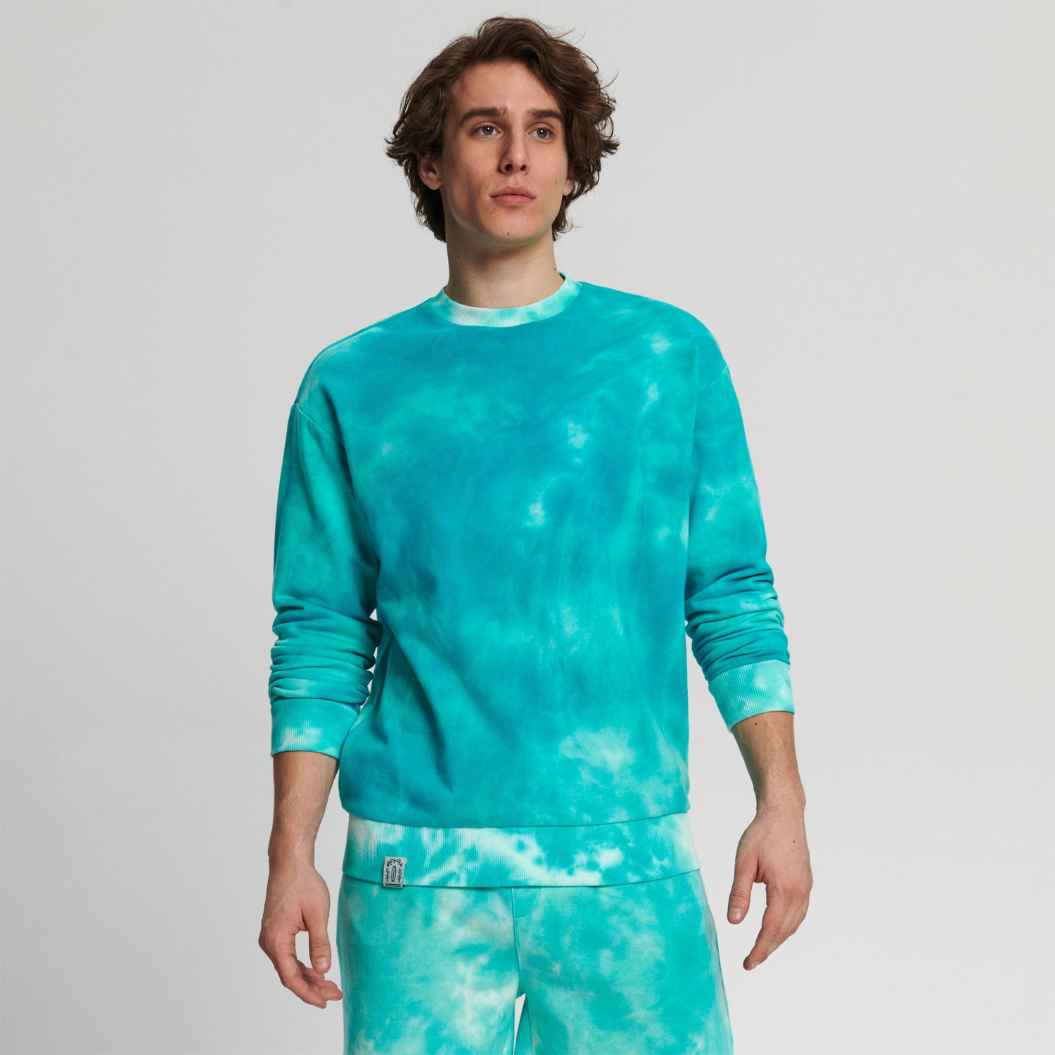 Sinsay – Bluză cu efect tie-dye – Turcoaz blouseroumaine-shop.com imagine noua