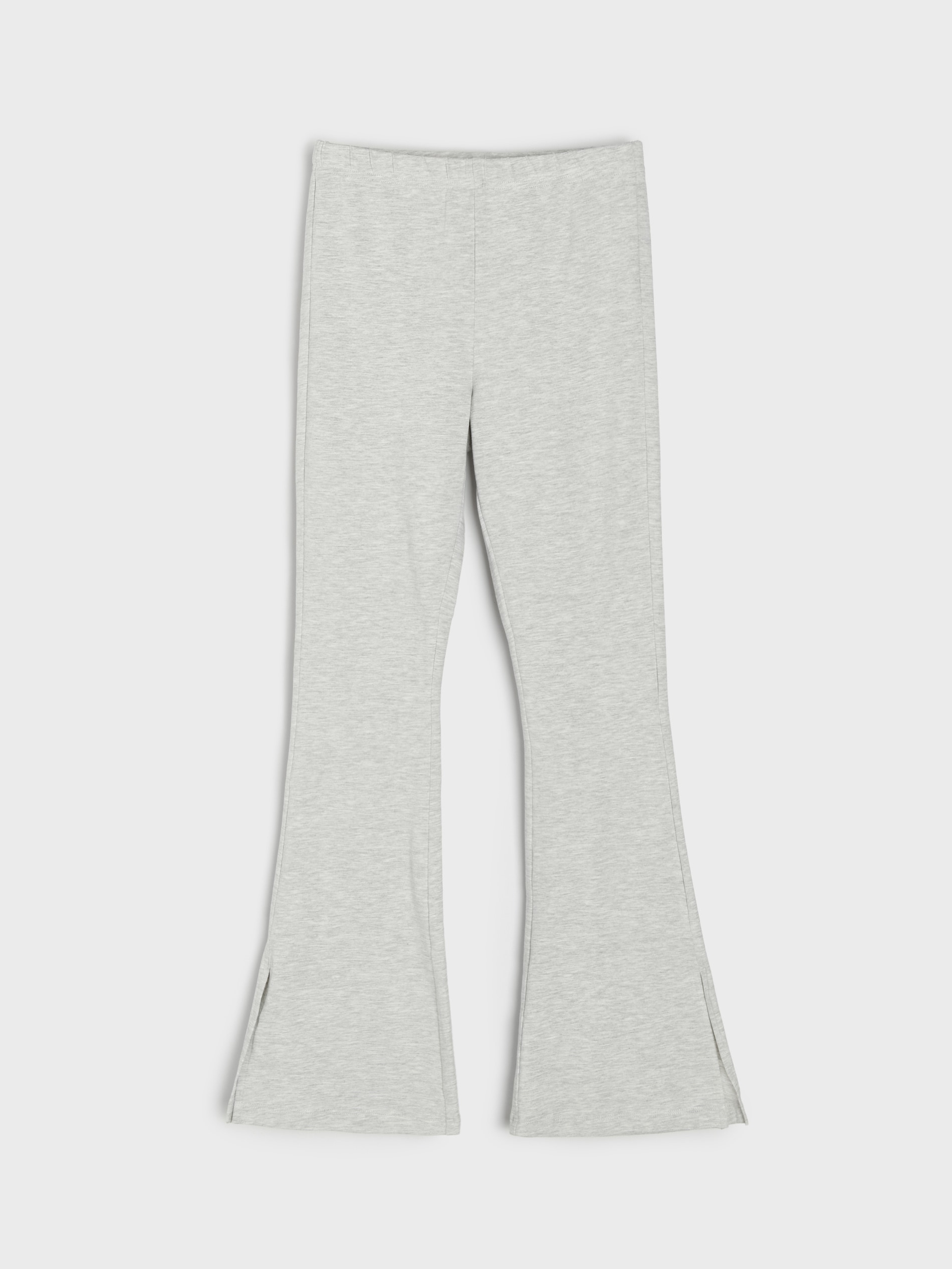 Sinsay - Bawełniane legginsy flare - szary