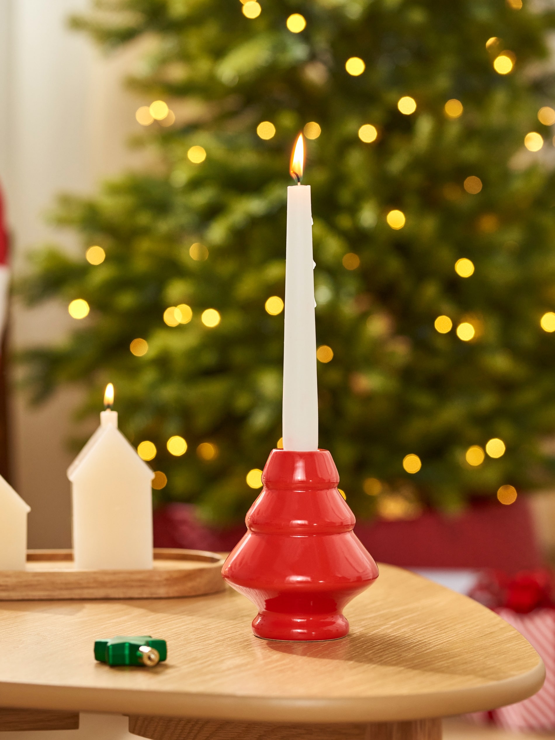 Sinsay - Κηροπήγιο σε σχήμα δέντρου - κοκκινο φωτογραφία