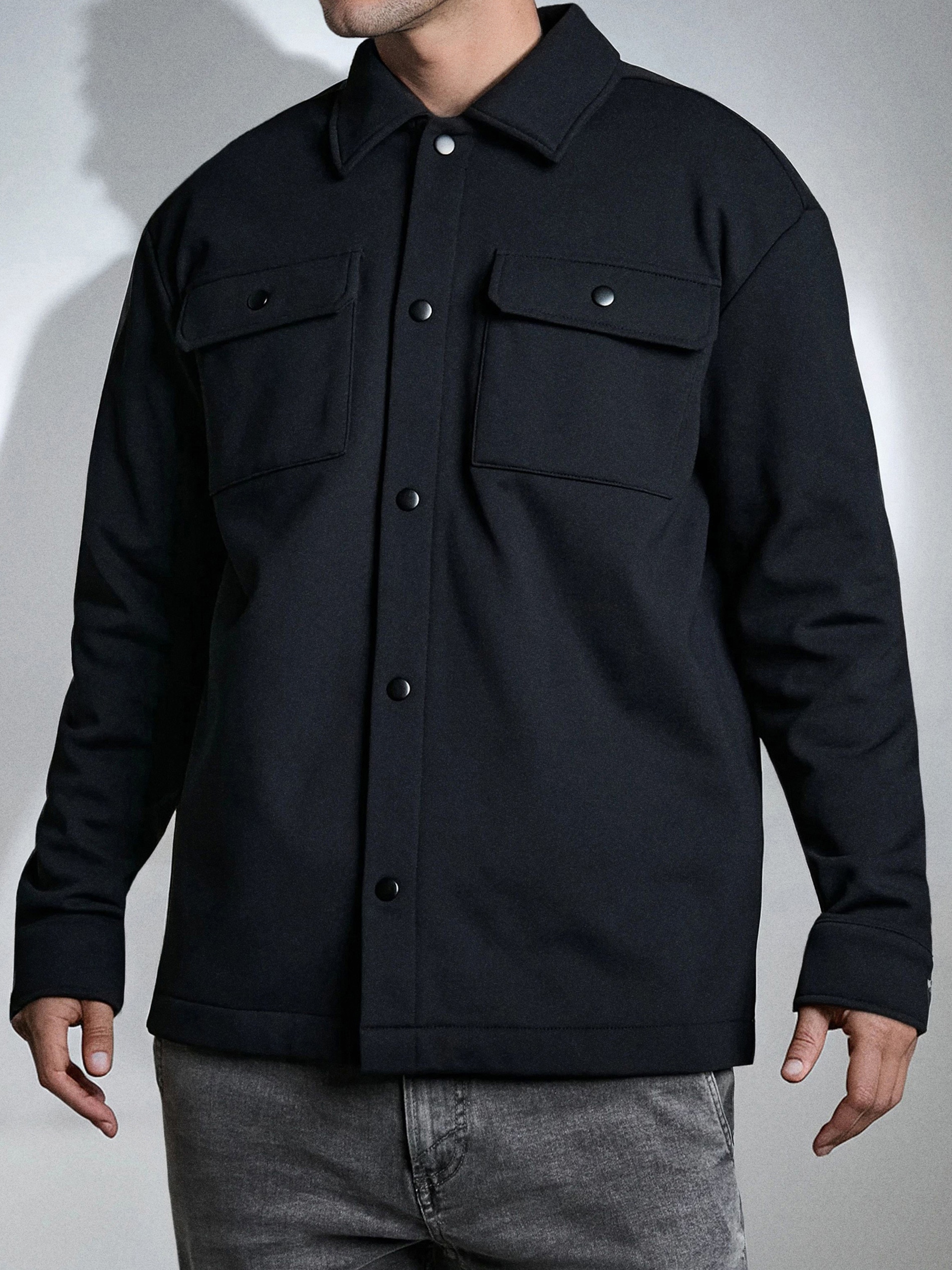 Sinsay - Φούτερ baseball - μαυρο φωτογραφία