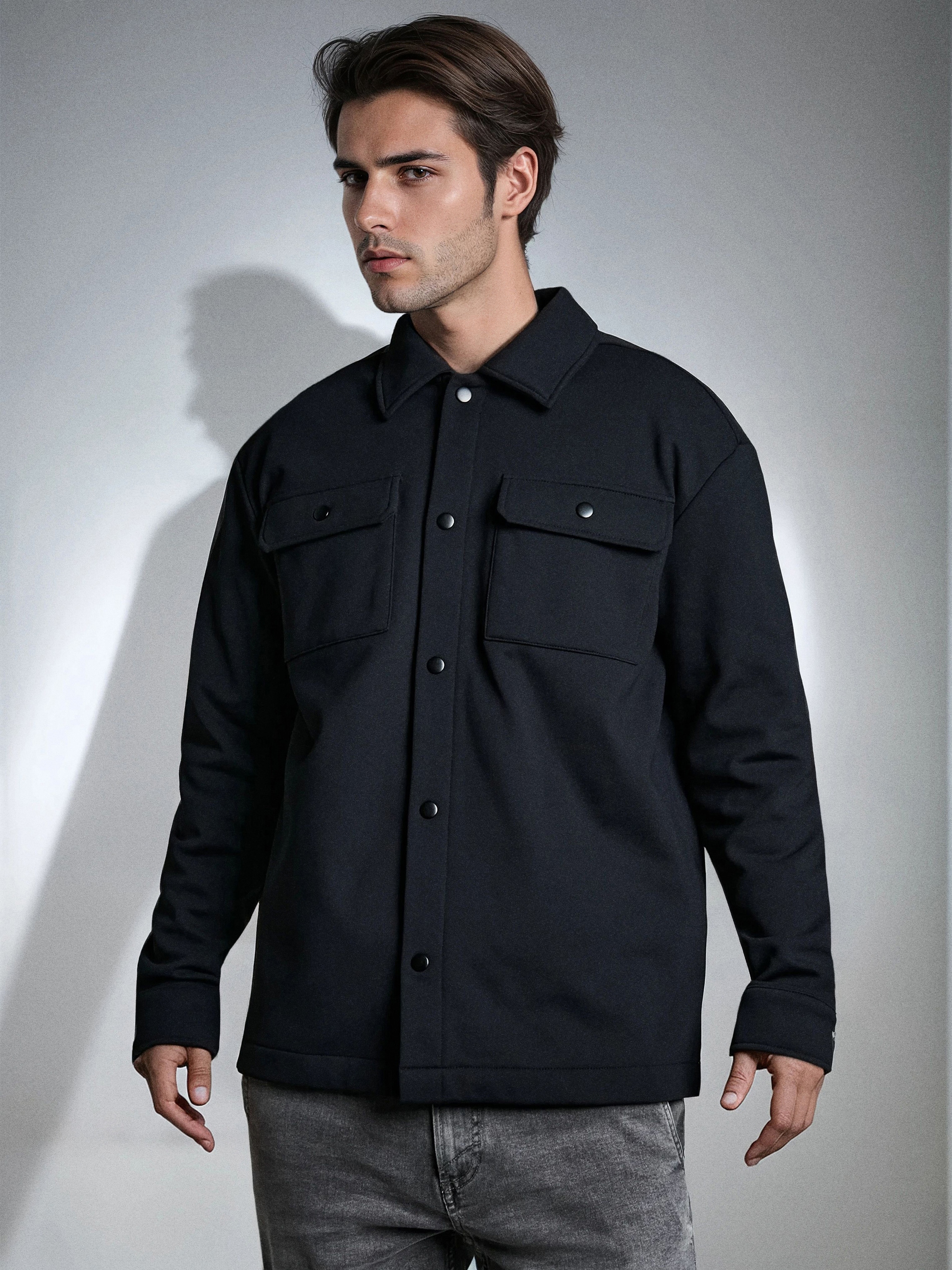 Sinsay - Φούτερ baseball - μαυρο φωτογραφία