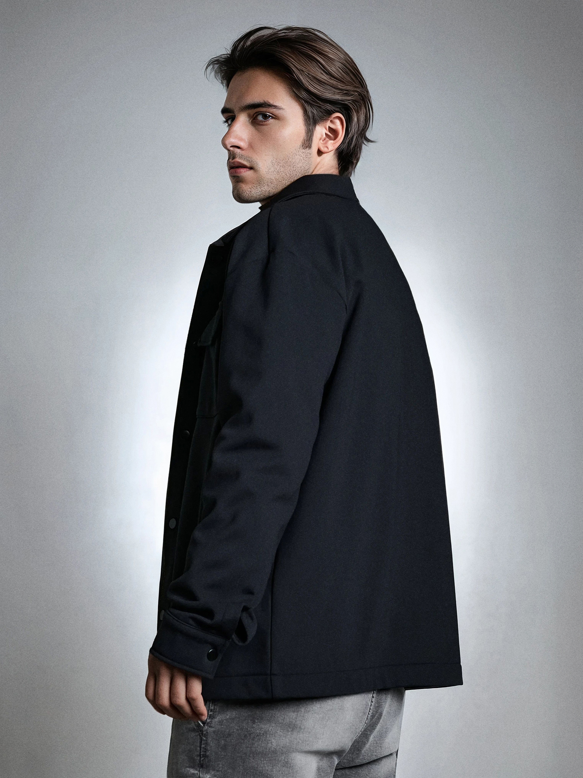 Sinsay - Φούτερ baseball - μαυρο φωτογραφία