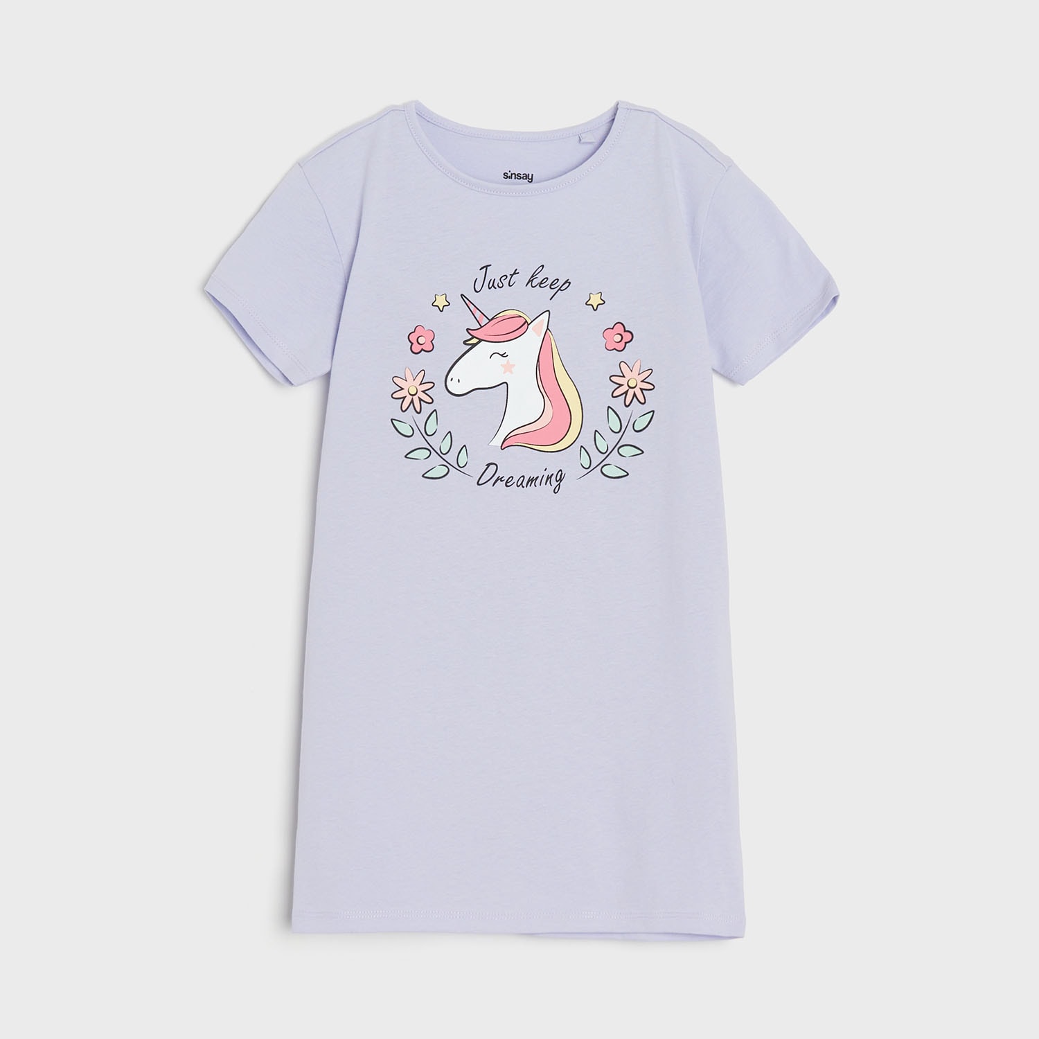 E-shop Sinsay - Nočná košeľa - Purpurová