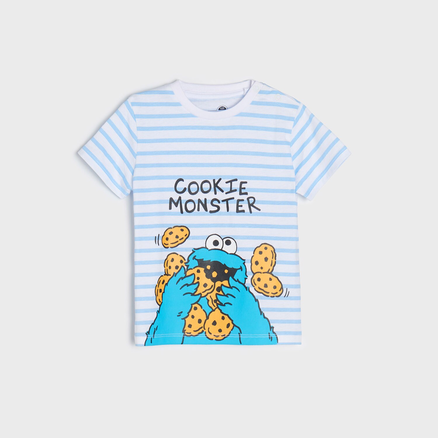 Sinsay - Tricou Sesame Street - Alb