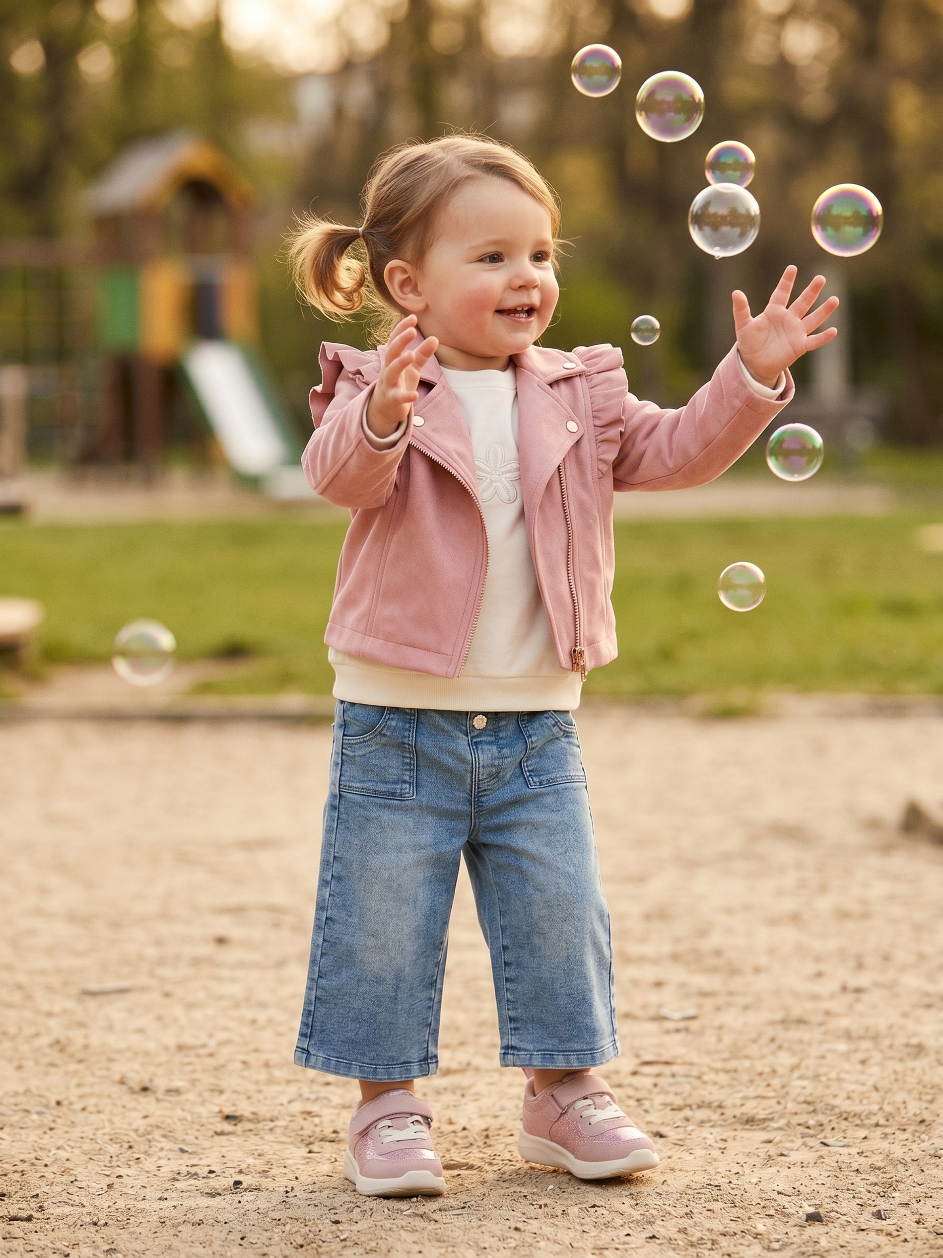 Sinsay - Kurtka ramoneska z imitacji zamszu - różowy