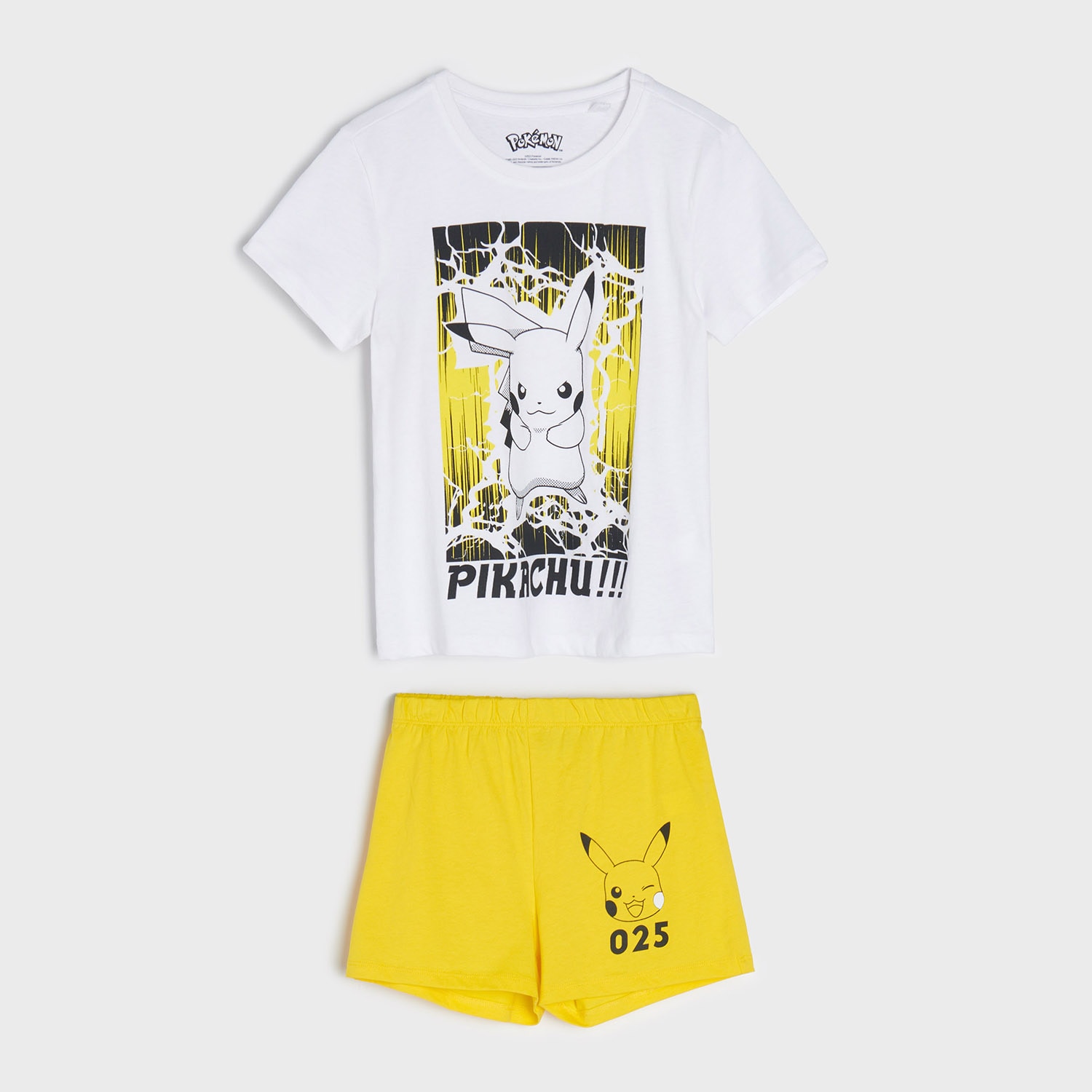 Sinsay - Set pijama Pokemon - Galben