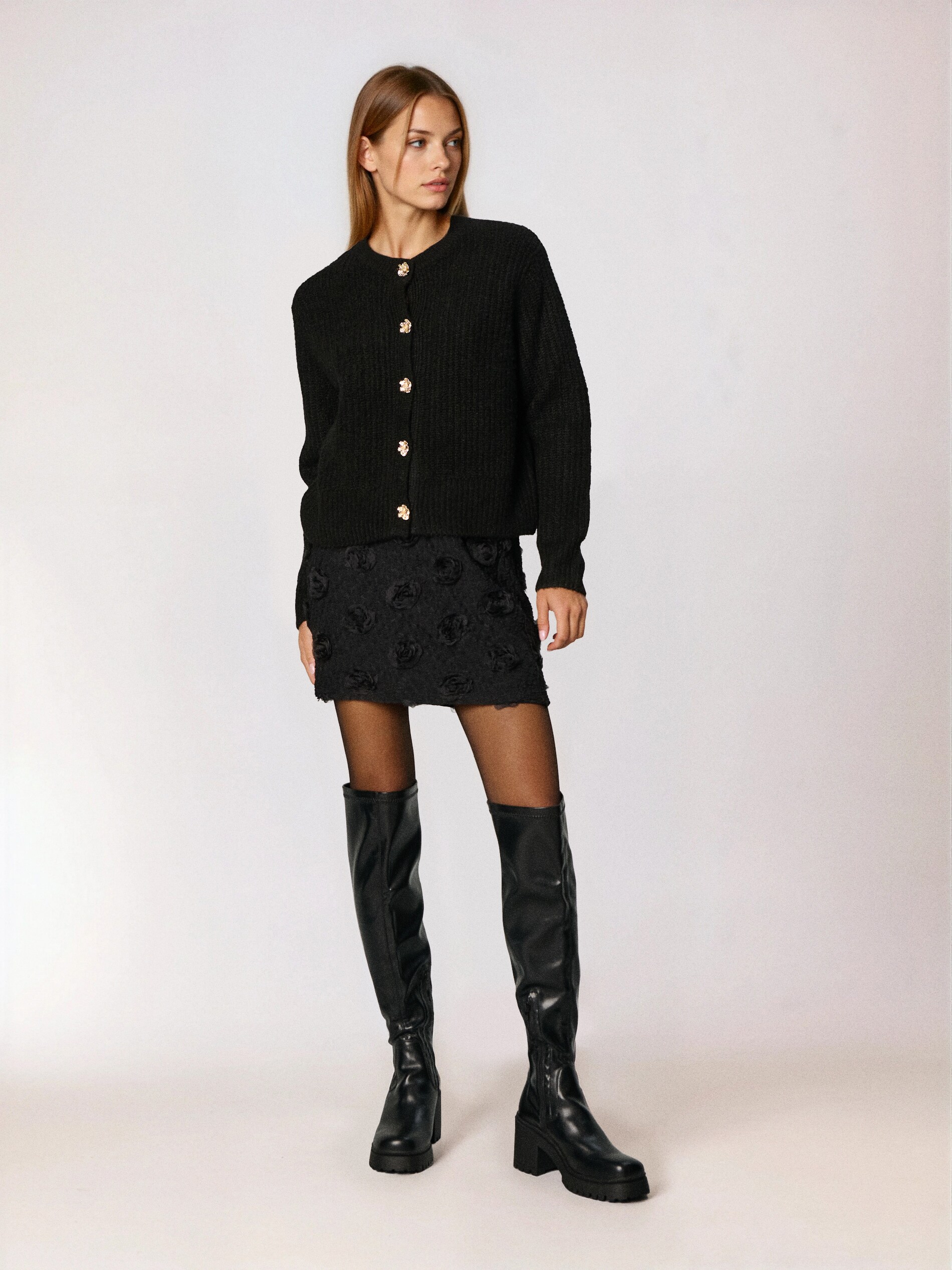 Sinsay - Mini φούστα - μαυρο φωτογραφία