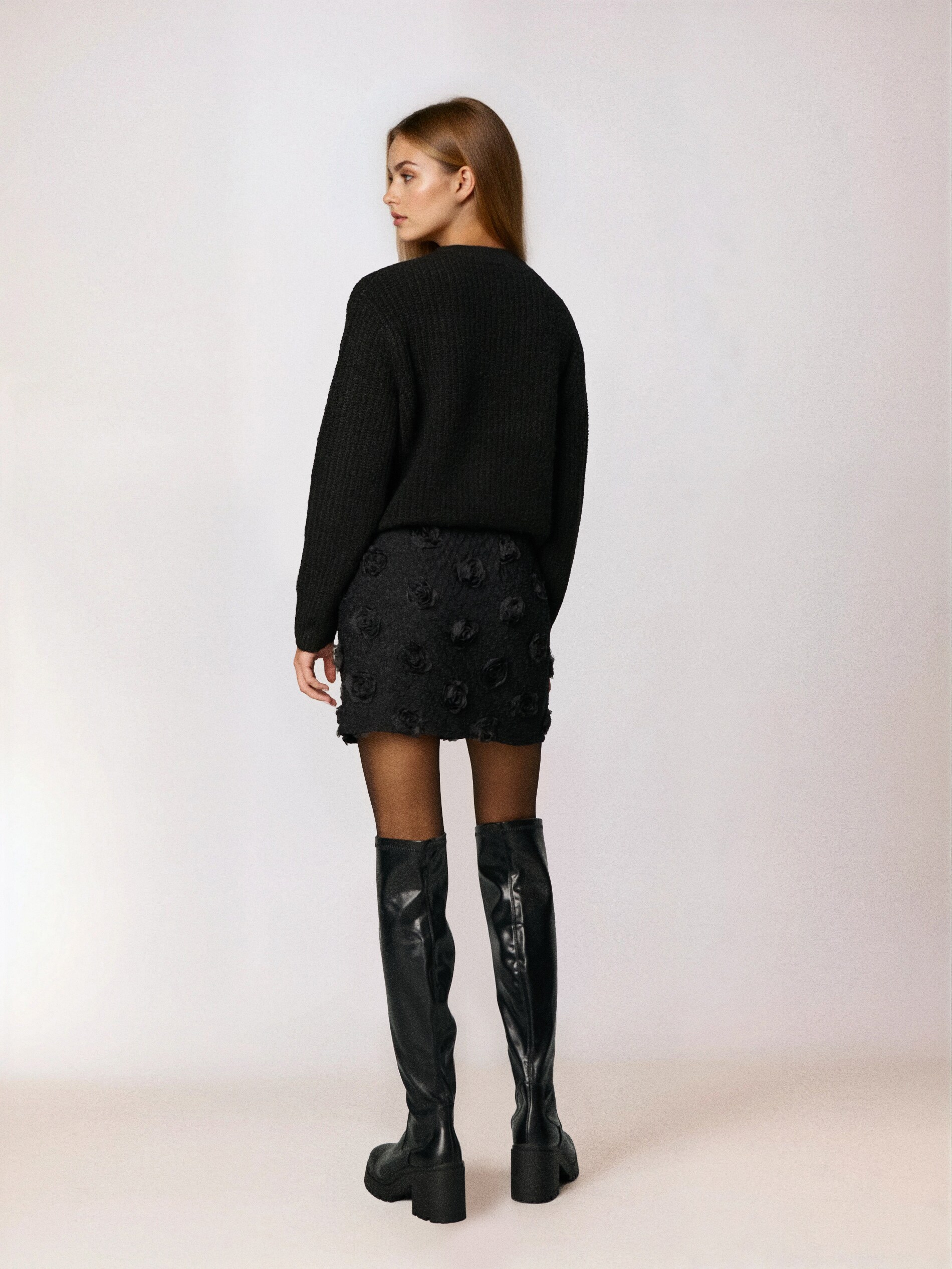 Sinsay - Mini φούστα - μαυρο φωτογραφία