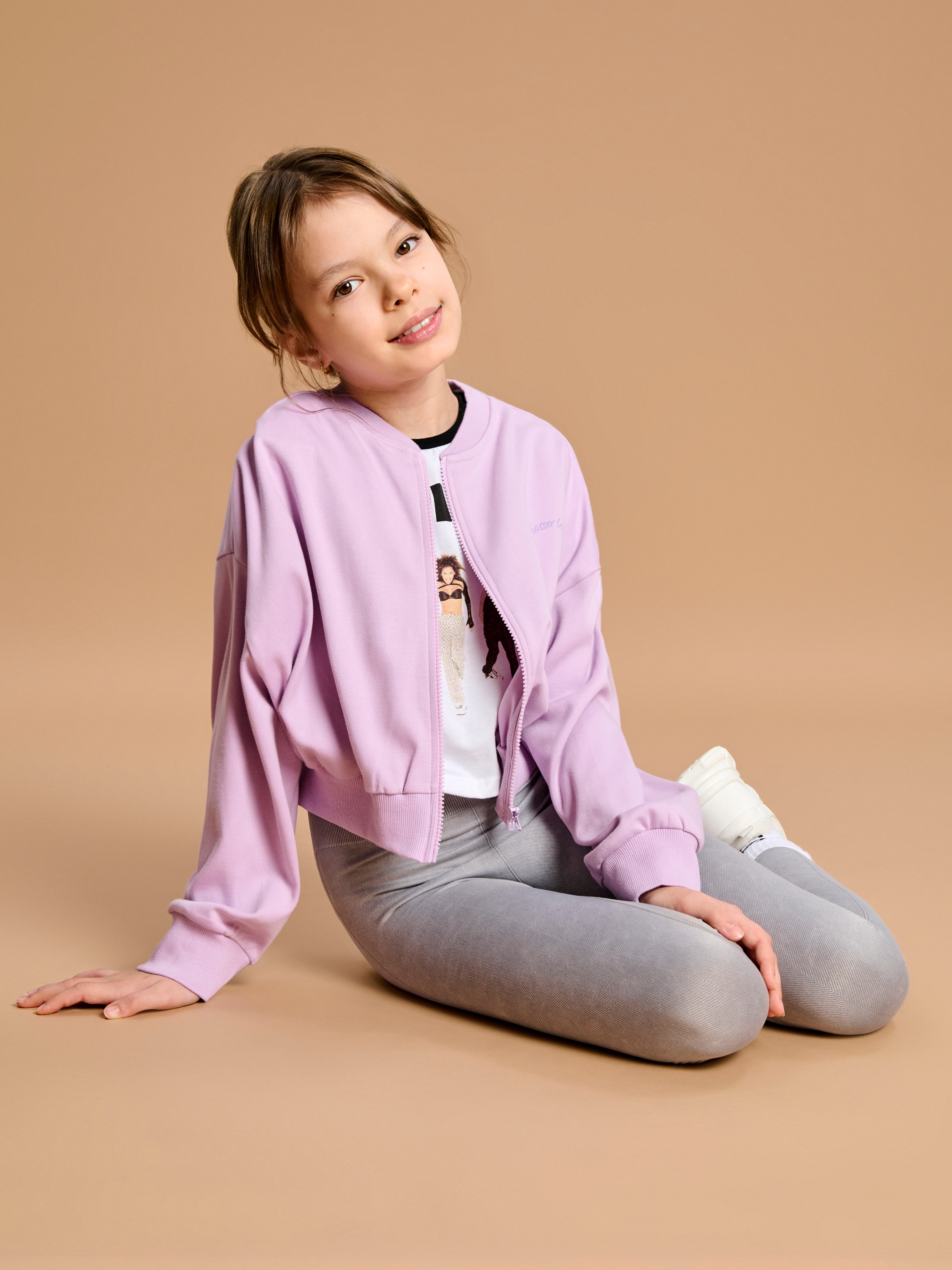 Sinsay - Bluza na zamek - fioletowy