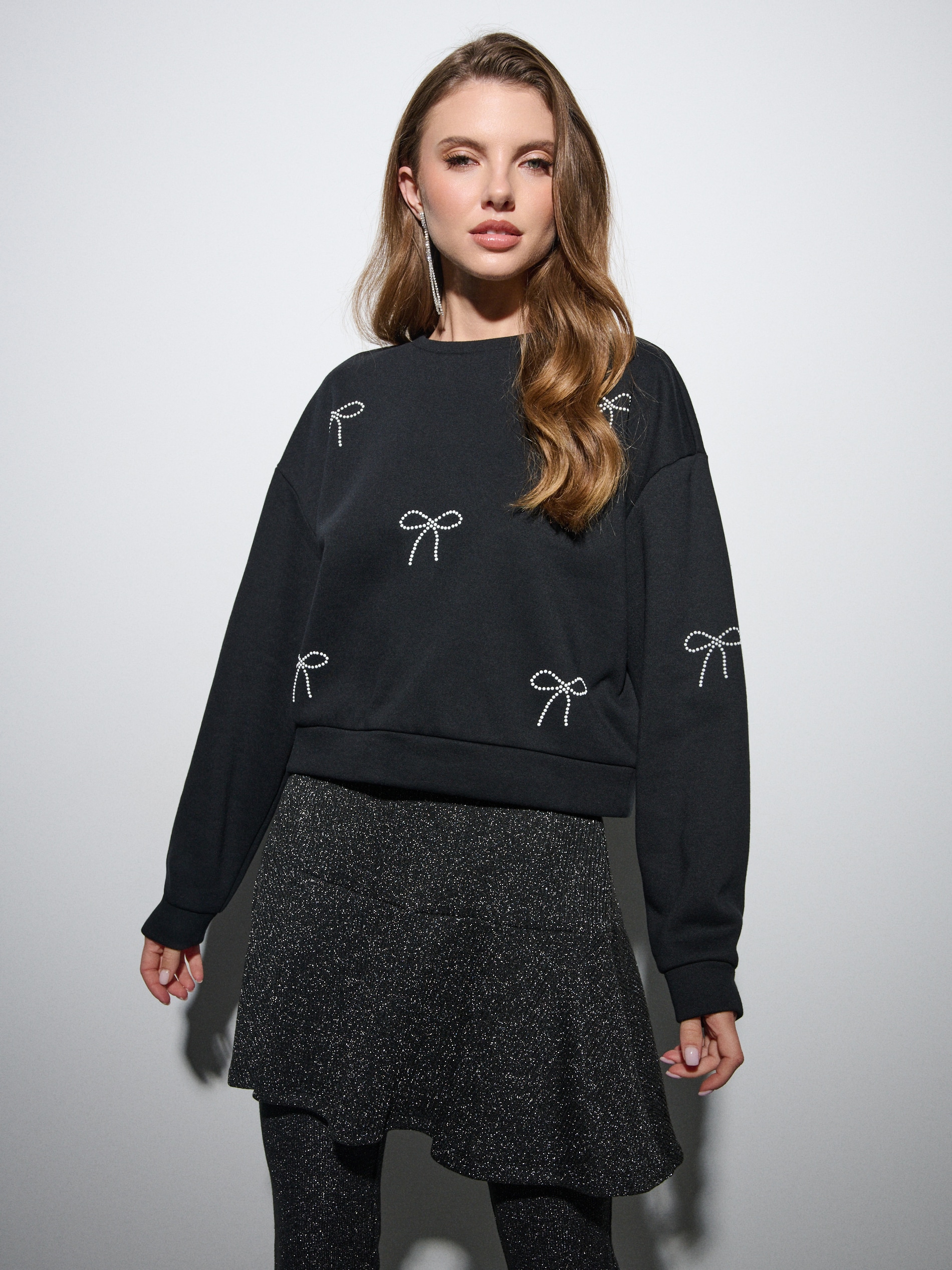 Sinsay - Mini φούστα - μαυρο φωτογραφία