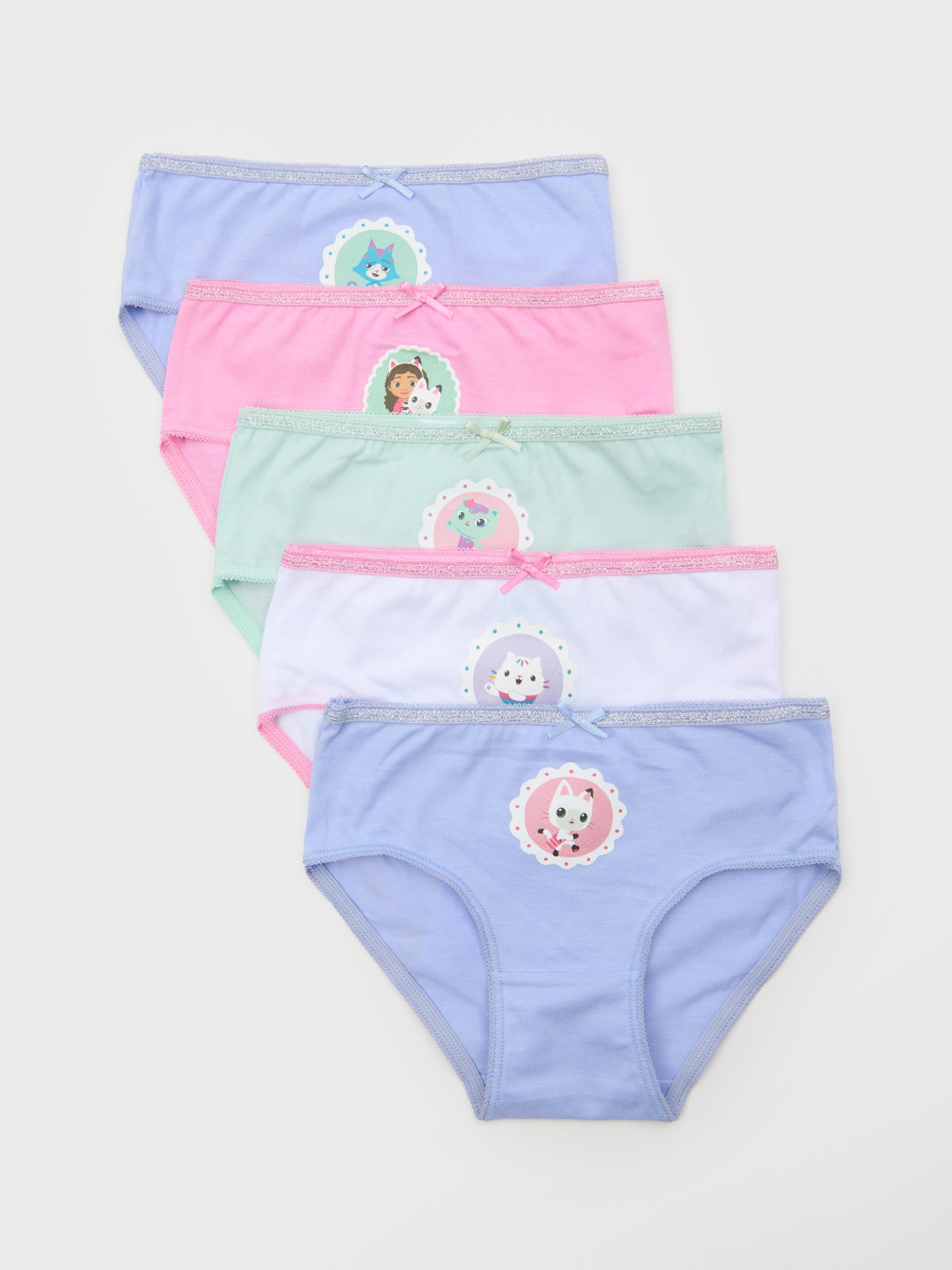 Sinsay - Majtki figi 5 pack Gabby Dollhouse - wielobarwny