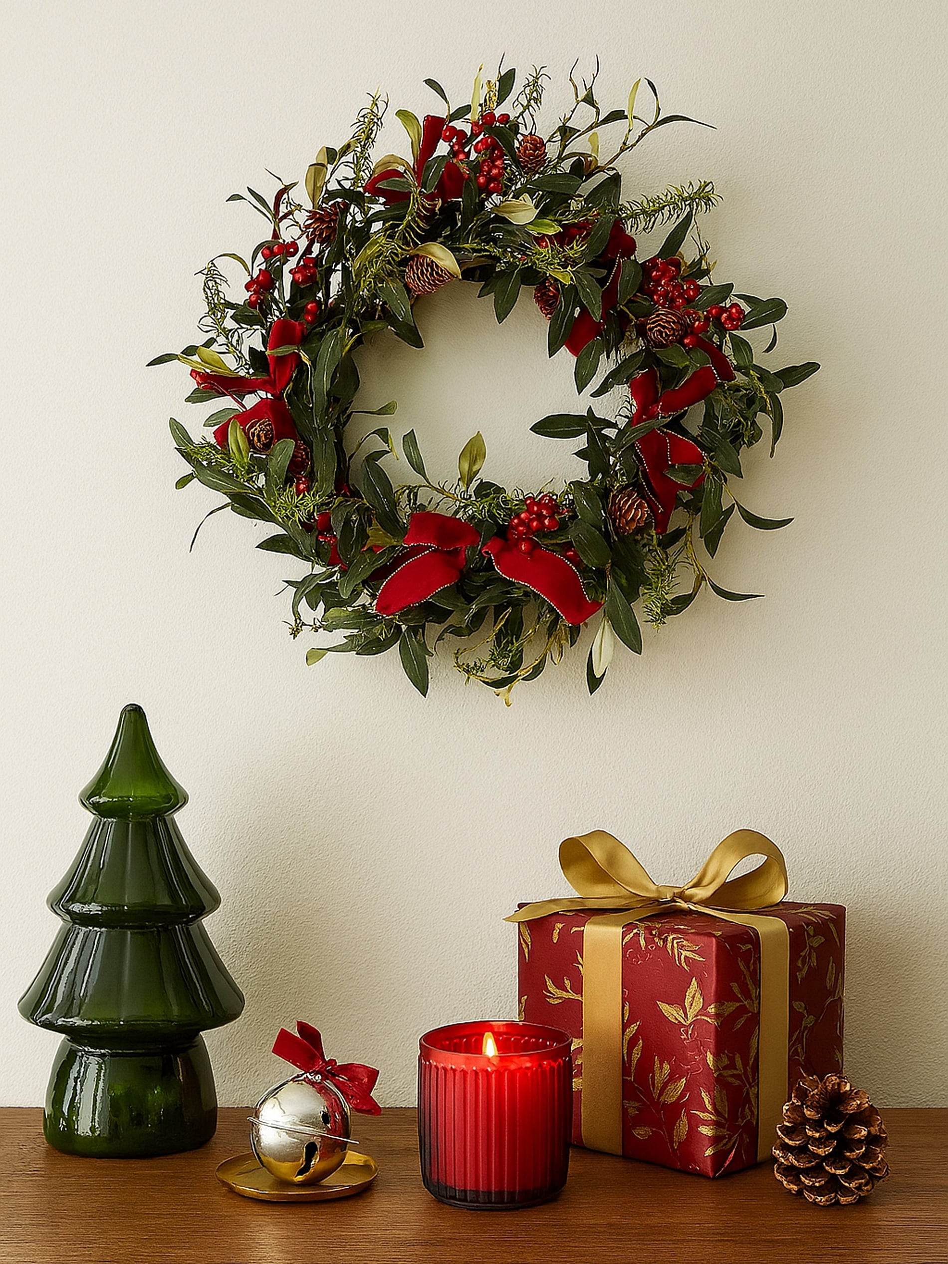 Sinsay - Διακοσμητικό χριστουγεννιάτικο στεφάνι - πολυχρωμο φωτογραφία