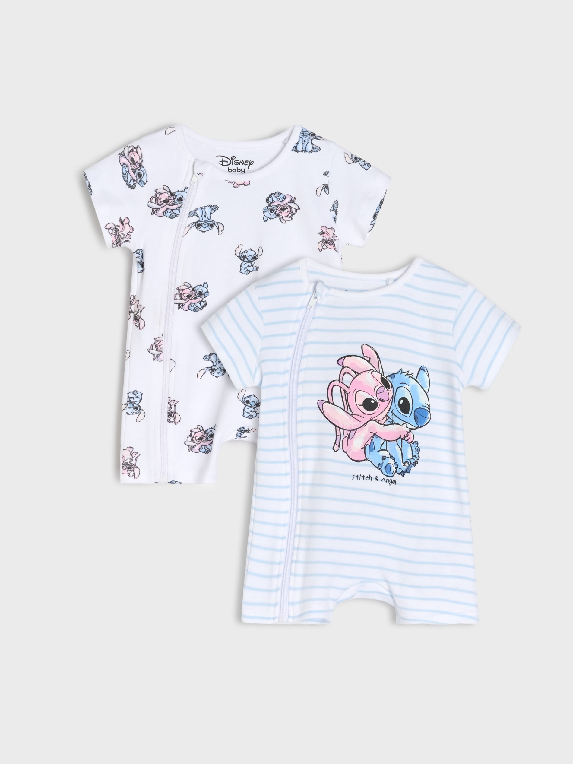 Sinsay - Rampersy 2 pack Stitch - biały