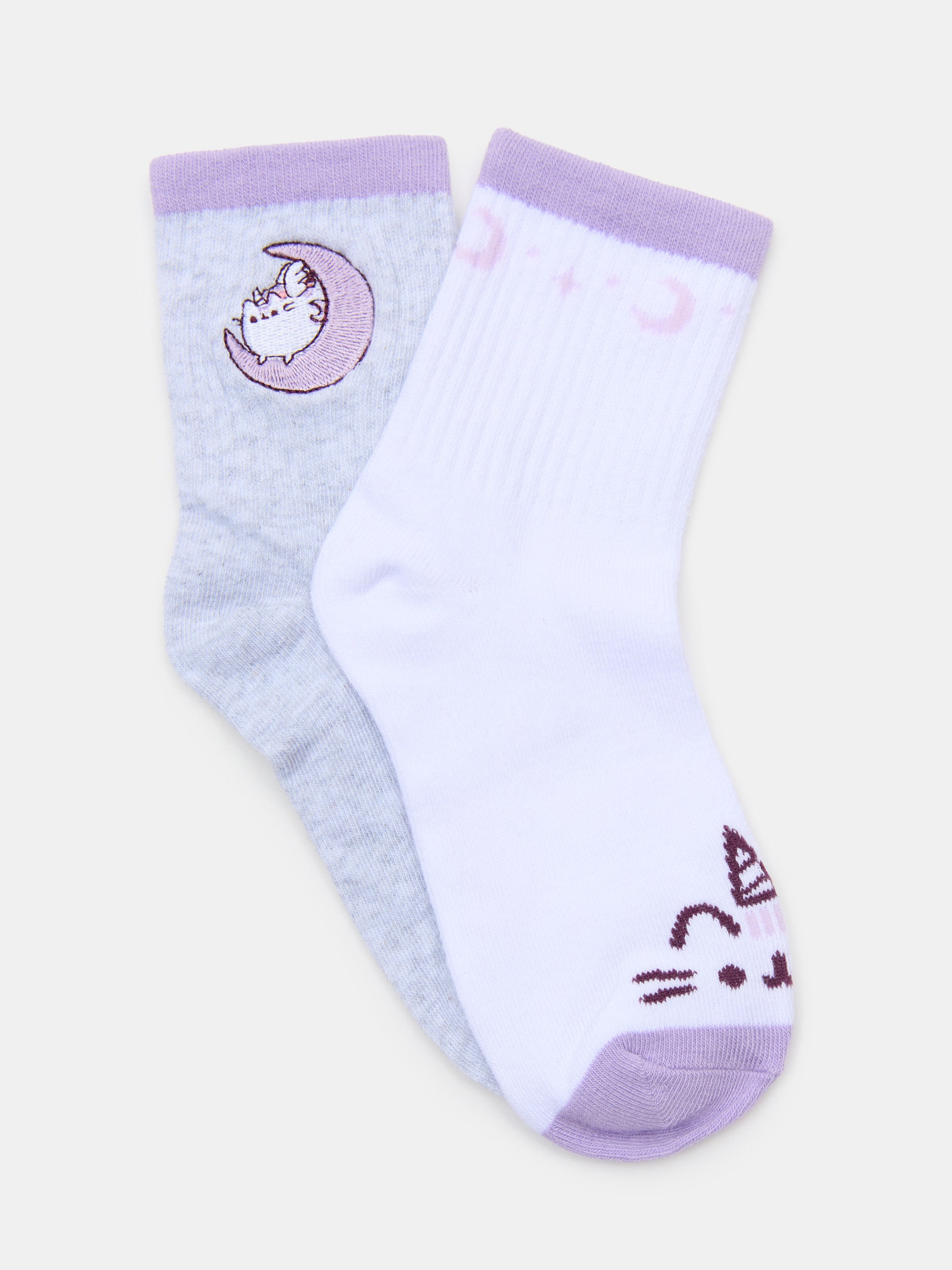 Sinsay - Prążkowane skarpetki 2 pack Pusheen The Cat - wielobarwny