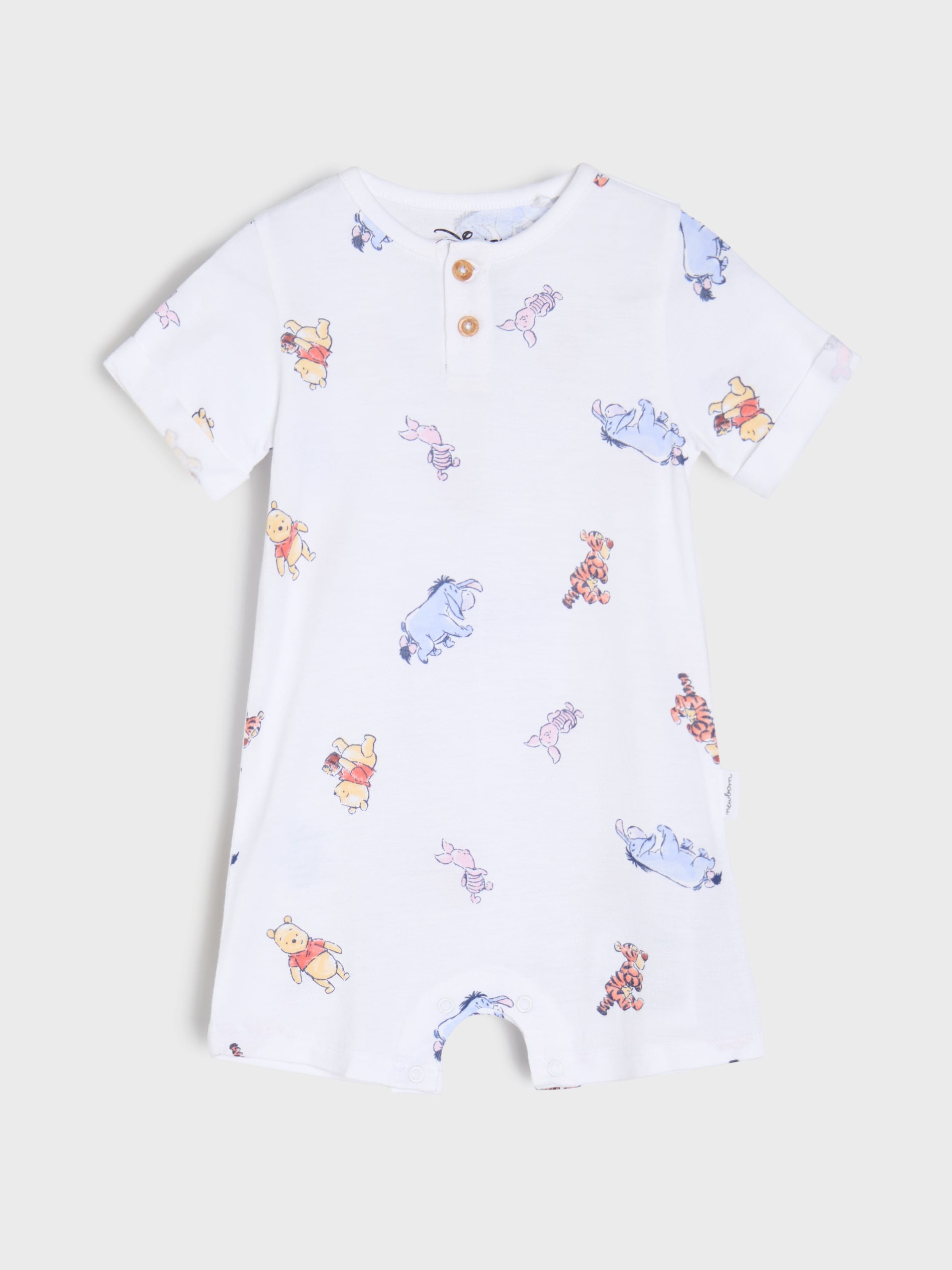 Sinsay - Rampers z bambusowego włókna Winnie The Pooh - biały