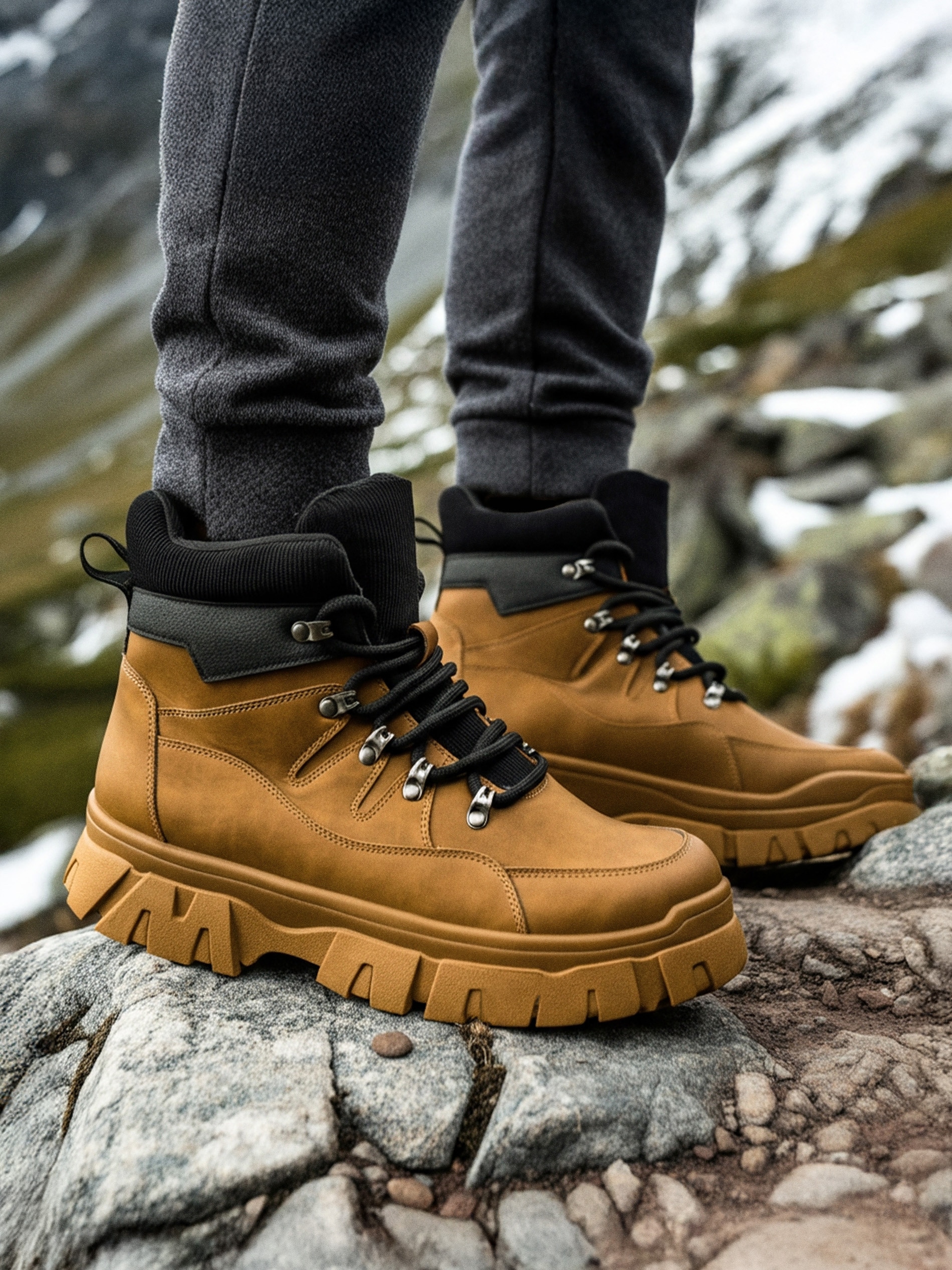 Sinsay - Μποτάκια πεζοπορίας μέχρι τον αστράγαλο - χρυσο-καφε φωτογραφία