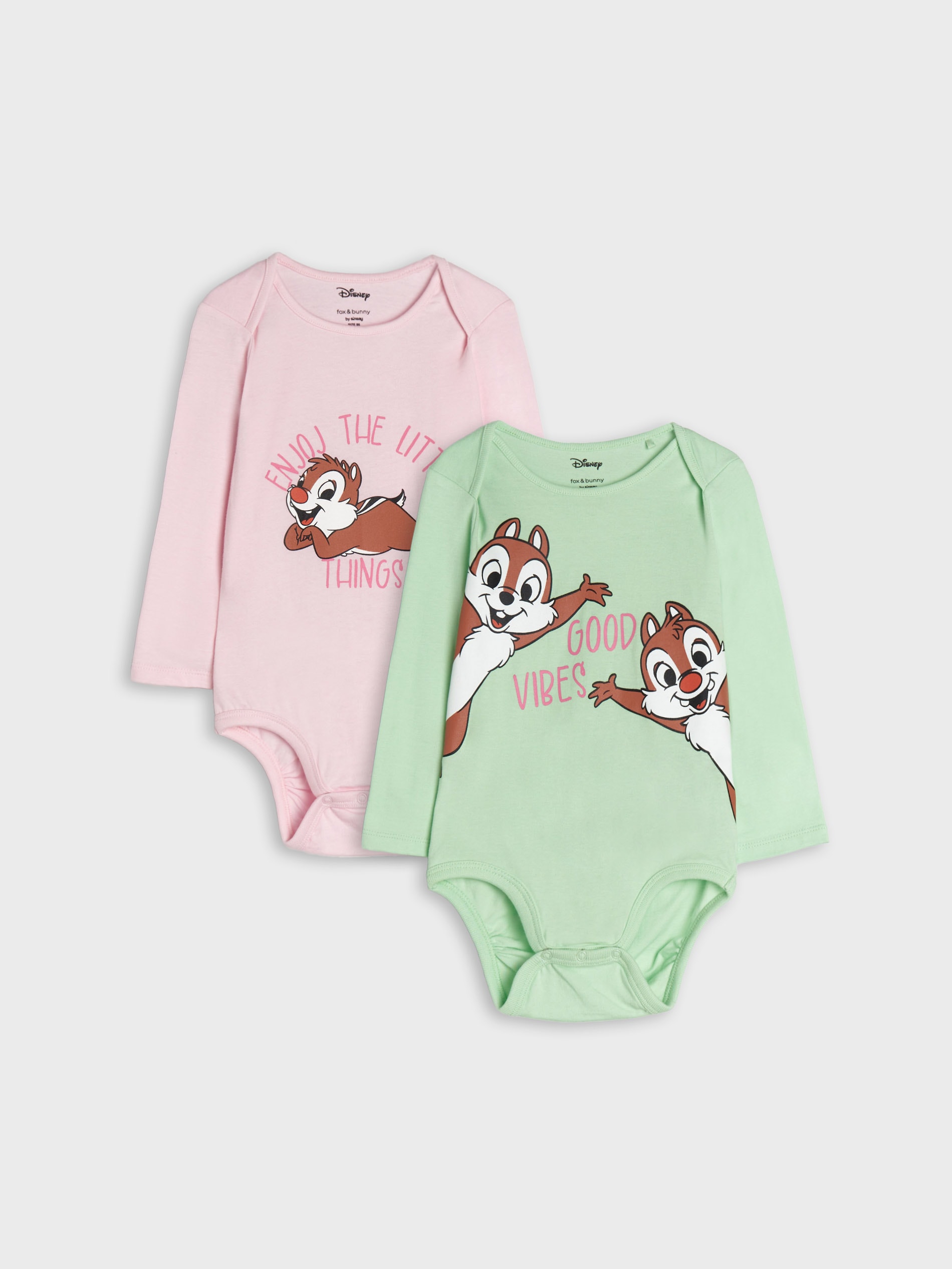 Sinsay - 2 darab Chip n' Dale body - Rózsaszín termék 2. képe