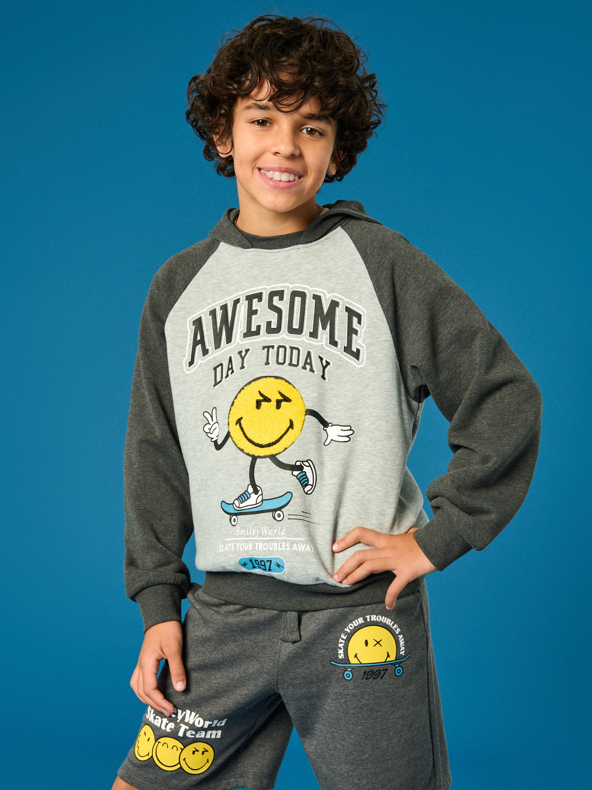 Sinsay - Bluza SmileyWorld® - szary