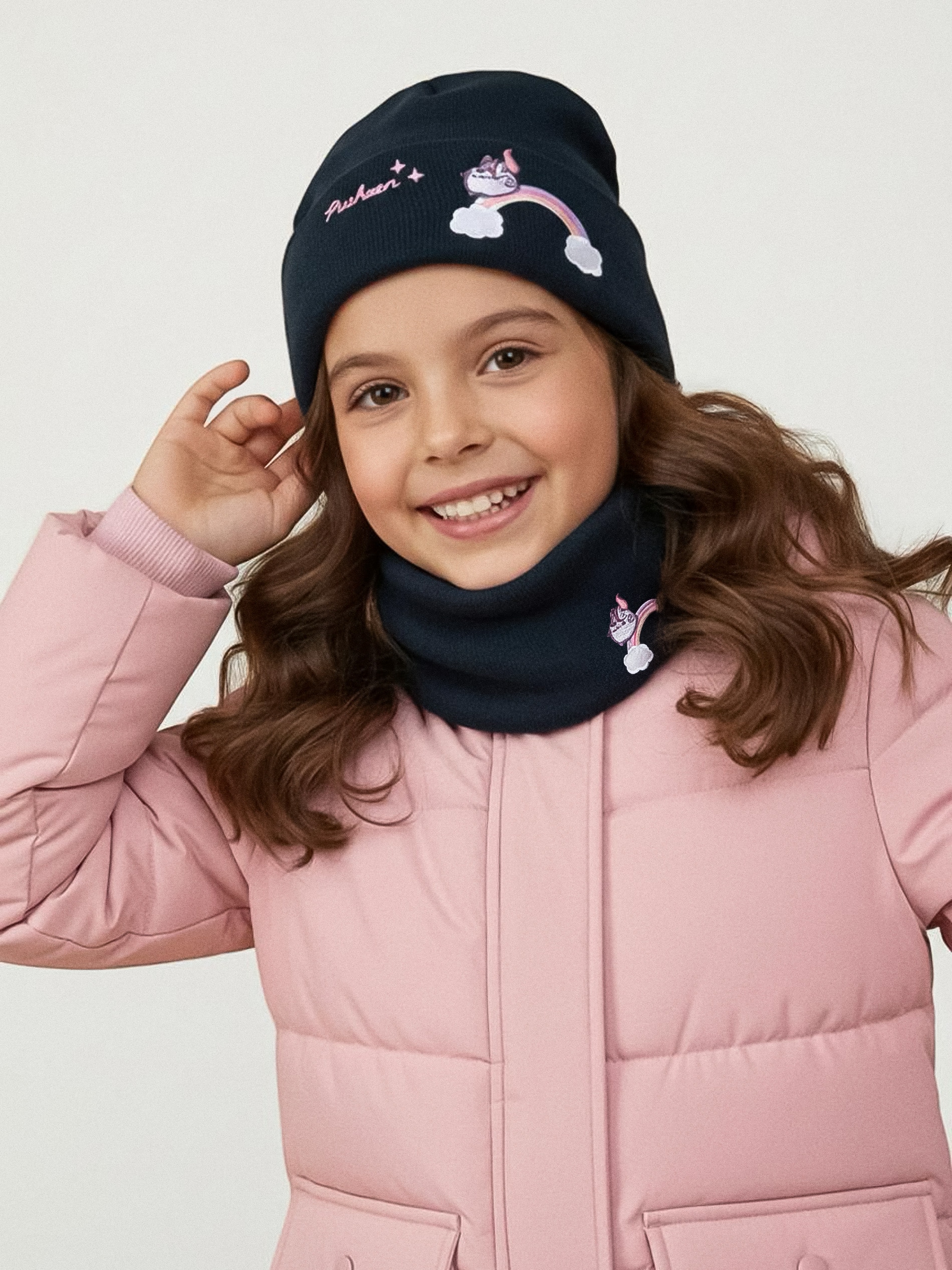 Sinsay - Σετ: Σκούφος και λαιμός Pusheen the Cat - ναυτικο μπλε φωτογραφία