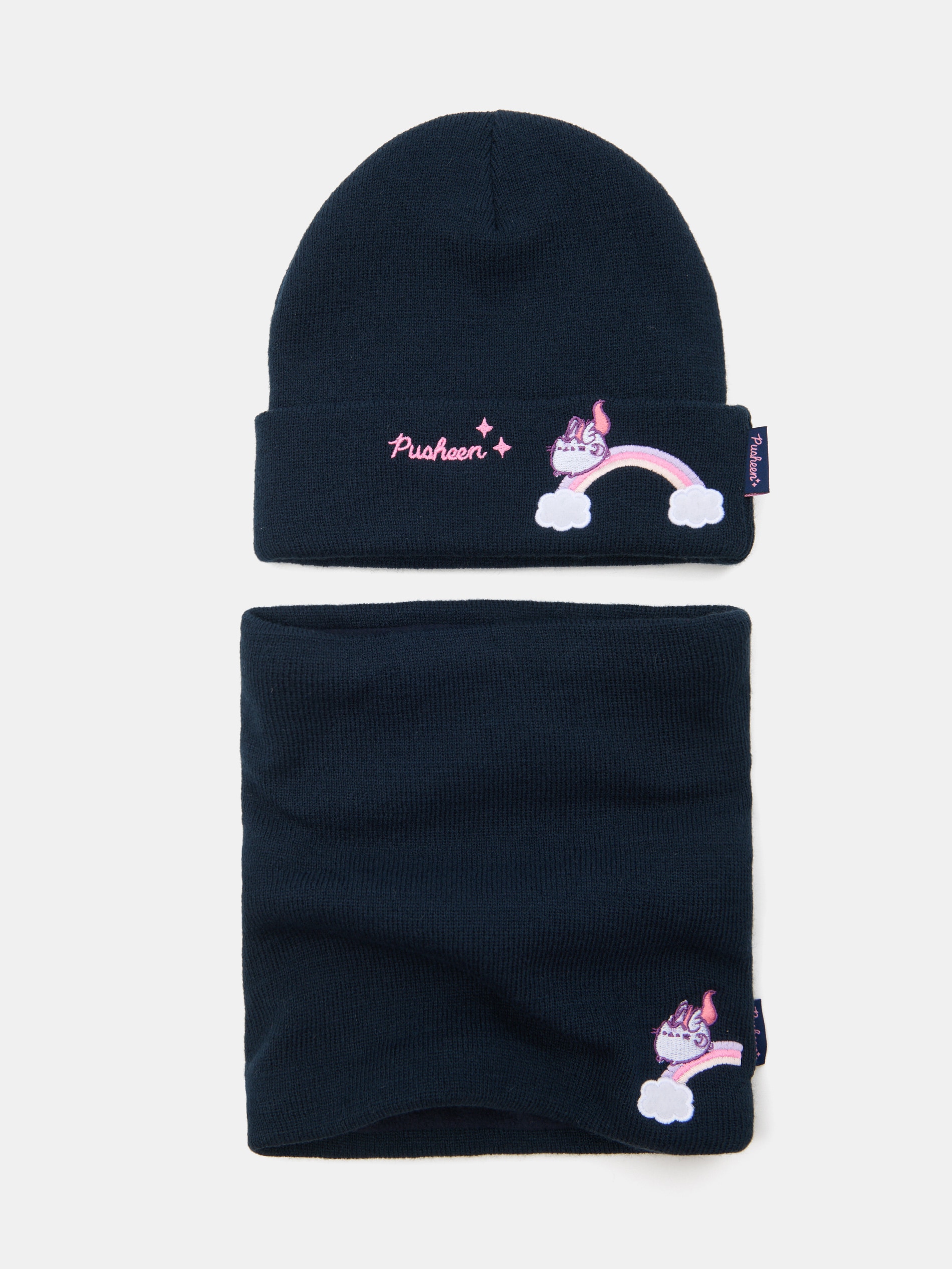 Sinsay - Σετ: Σκούφος και λαιμός Pusheen the Cat - ναυτικο μπλε φωτογραφία