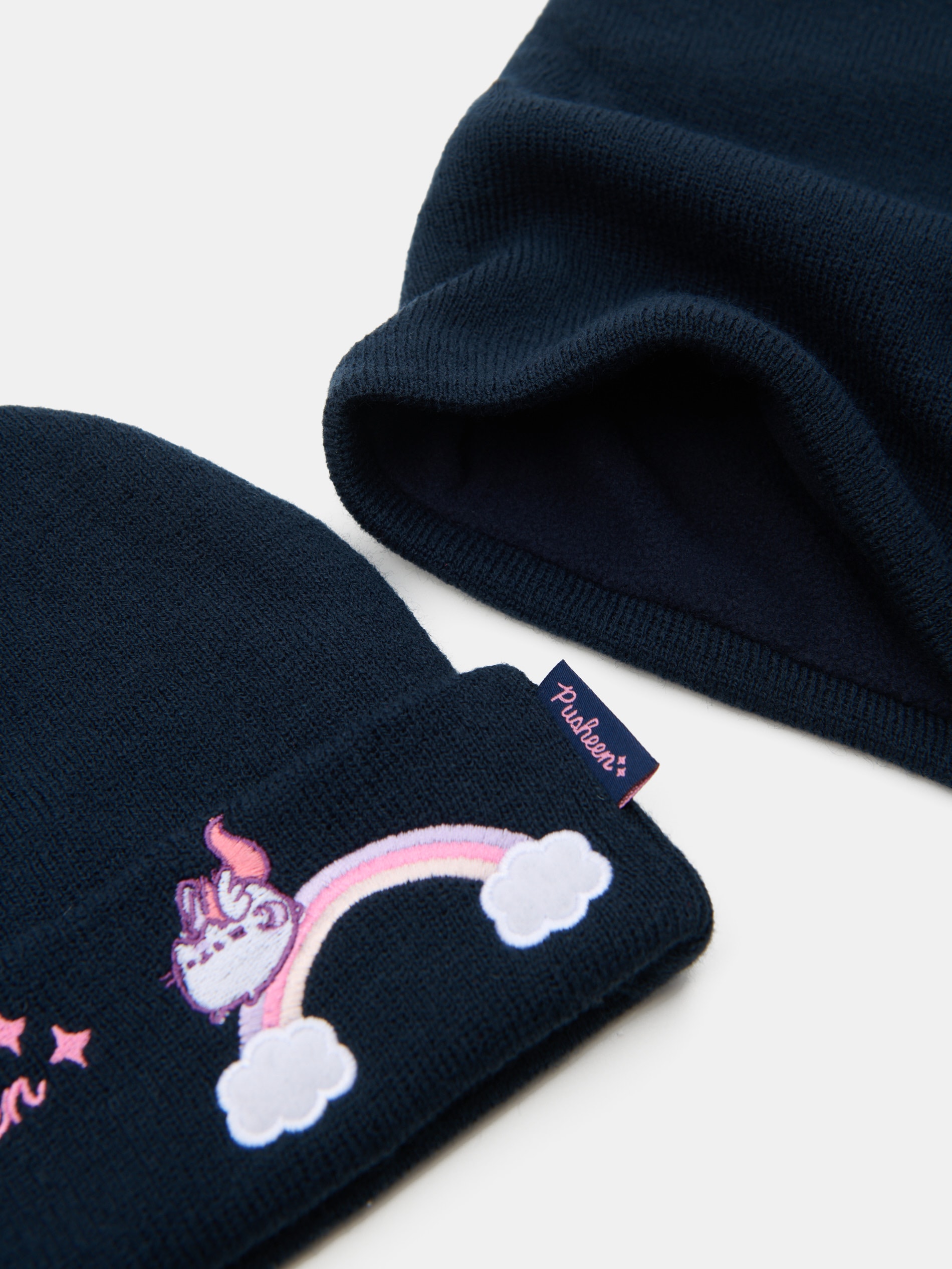 Sinsay - Σετ: Σκούφος και λαιμός Pusheen the Cat - ναυτικο μπλε φωτογραφία