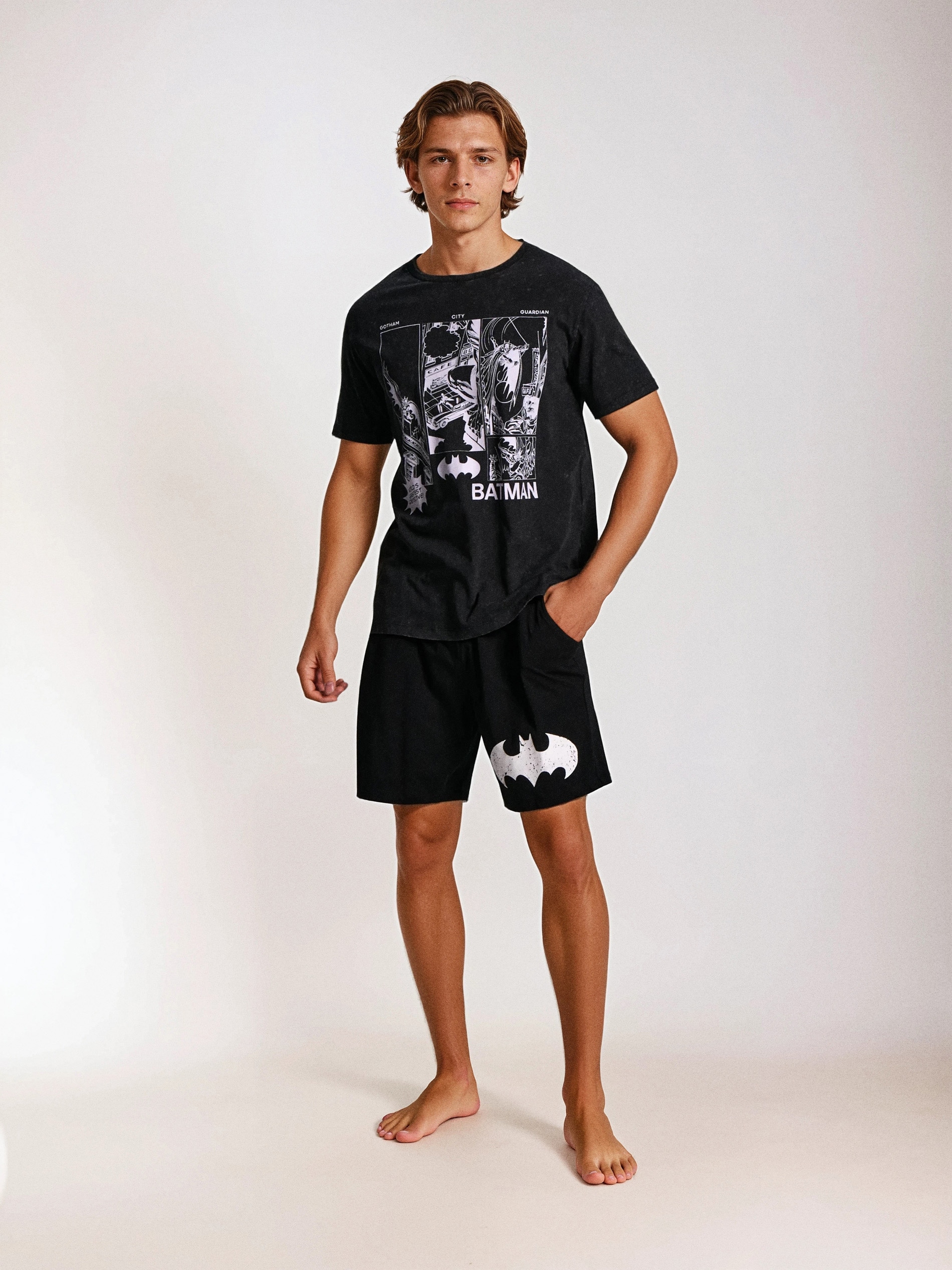 Sinsay - Bawełniana piżama dwuczęściowa Batman - wielobarwny