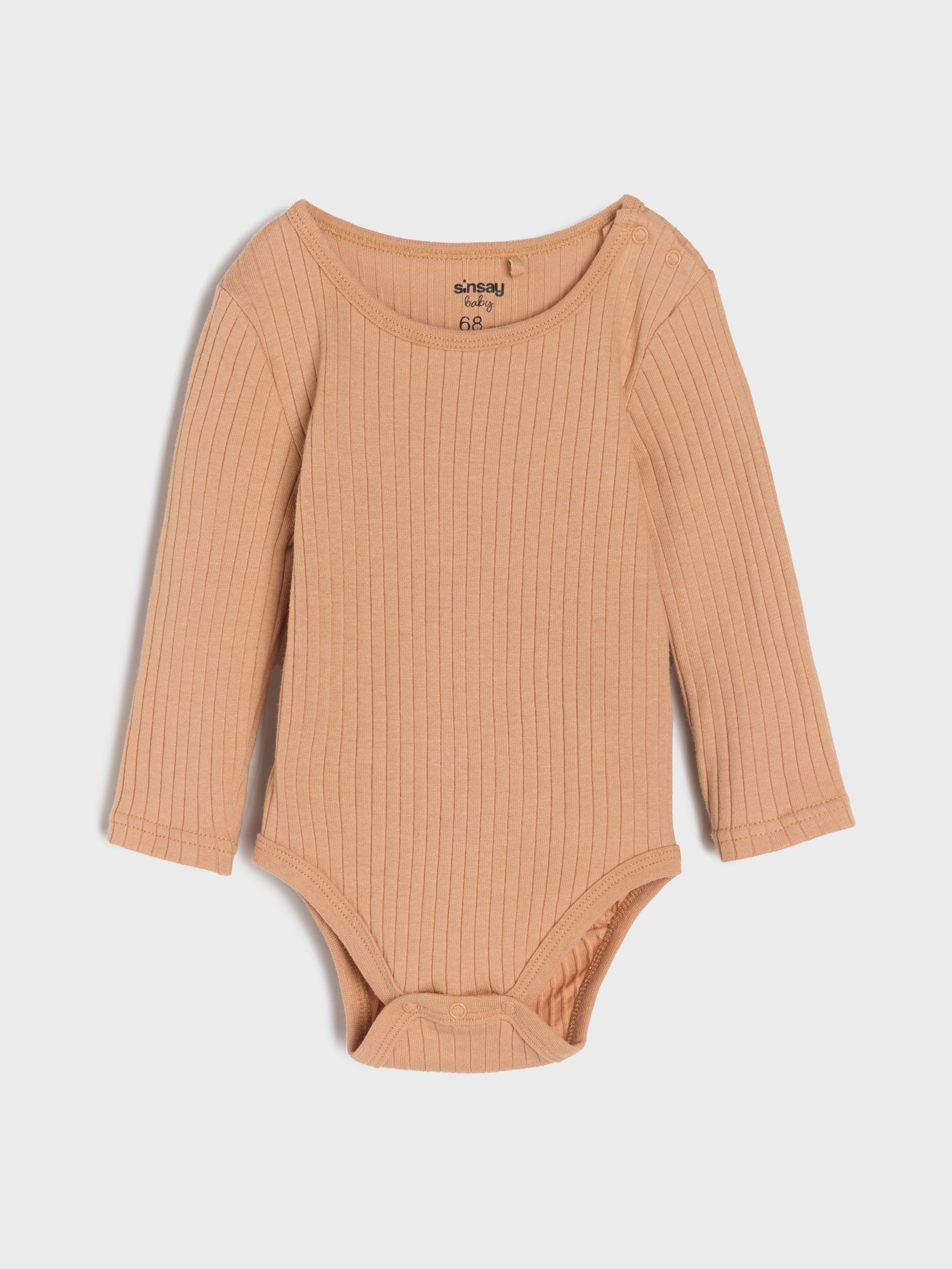 Sinsay - Βαμβακερό κορμάκι 3 pack - κρεμ φωτογραφία