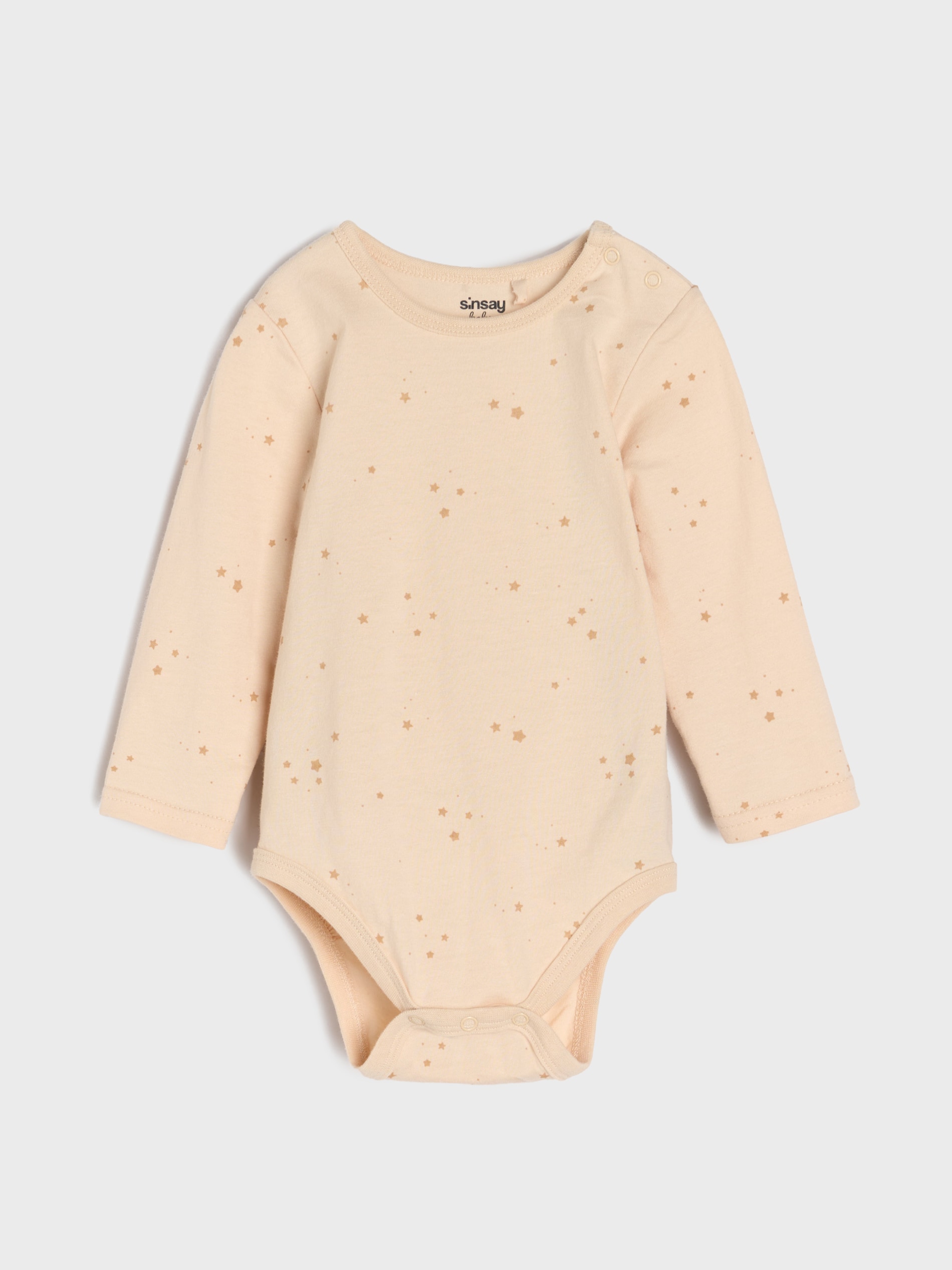 Sinsay - Βαμβακερό κορμάκι 3 pack - κρεμ φωτογραφία