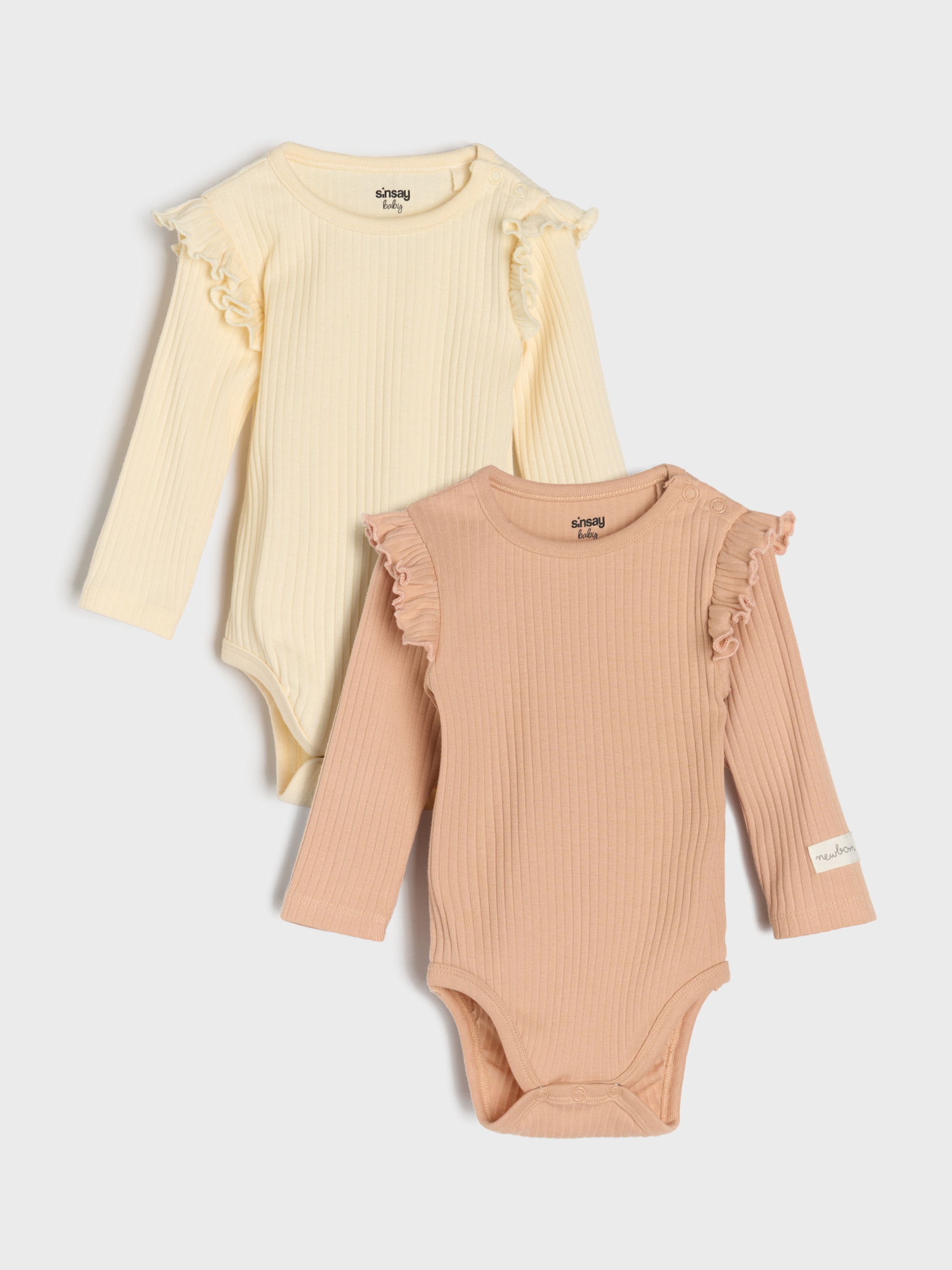 Sinsay - Ριπ τοπ σώμα 2 τεμάχια - ροζ παστελ φωτογραφία