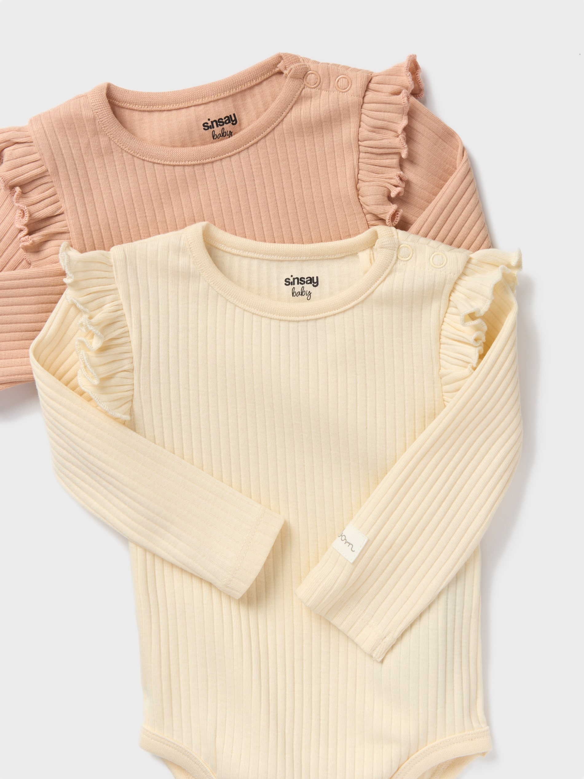 Sinsay - Ριπ τοπ σώμα 2 τεμάχια - ροζ παστελ φωτογραφία