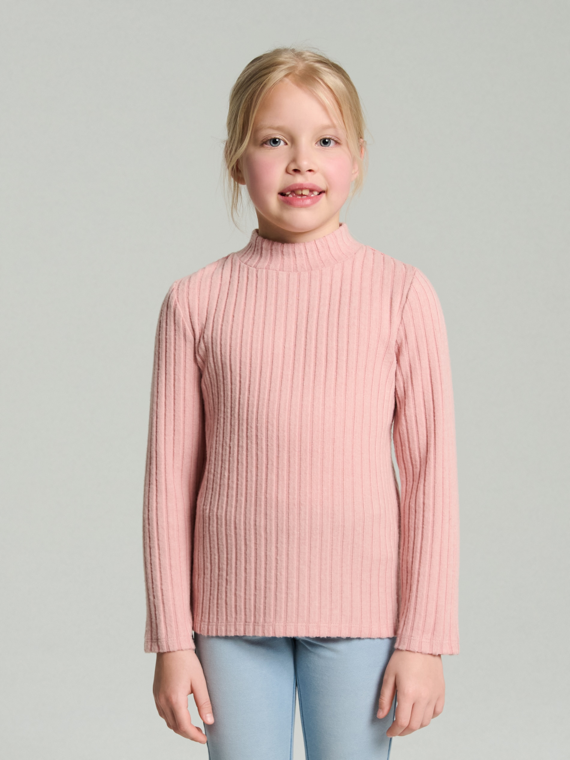 Sinsay - Sweter w prążki - różowy