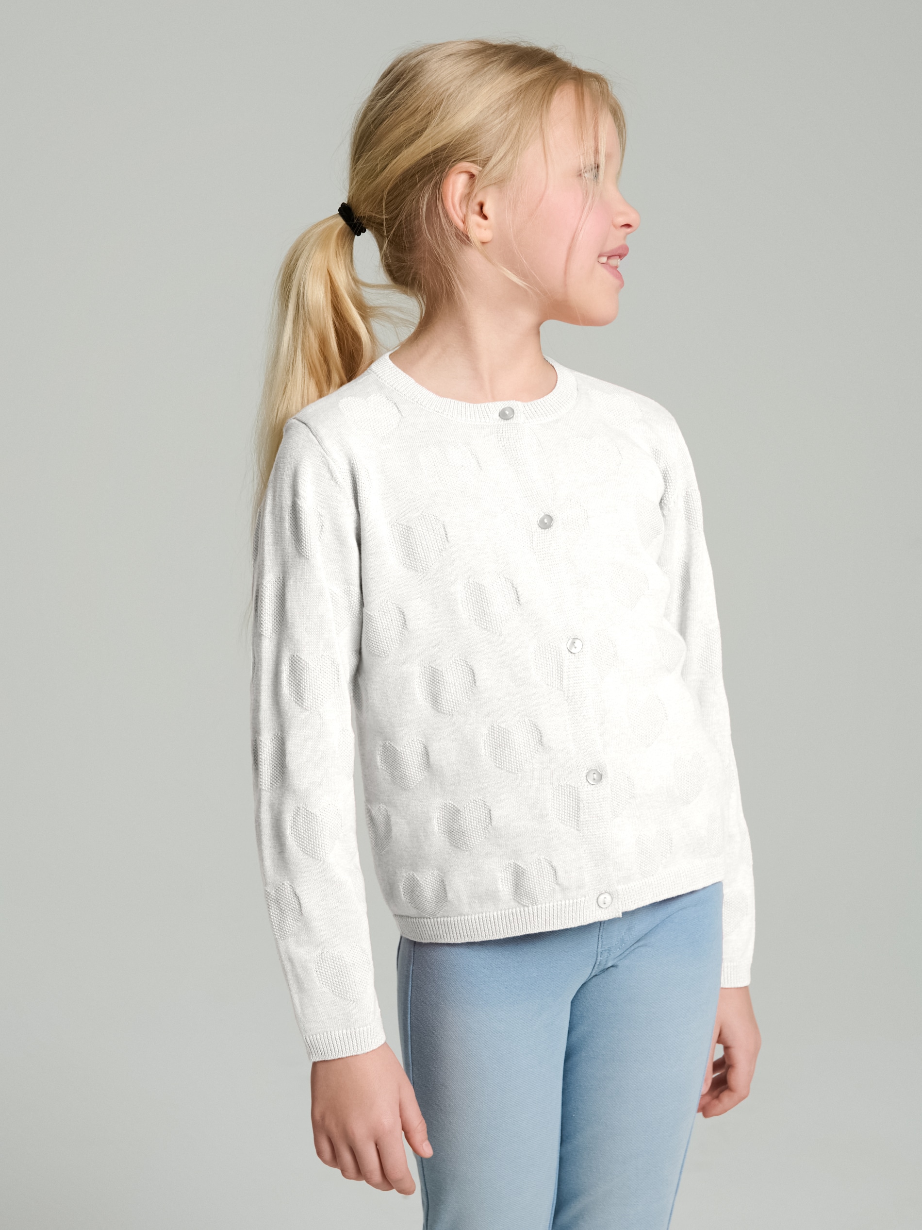 Sinsay - Sweter na guziki - kremowy