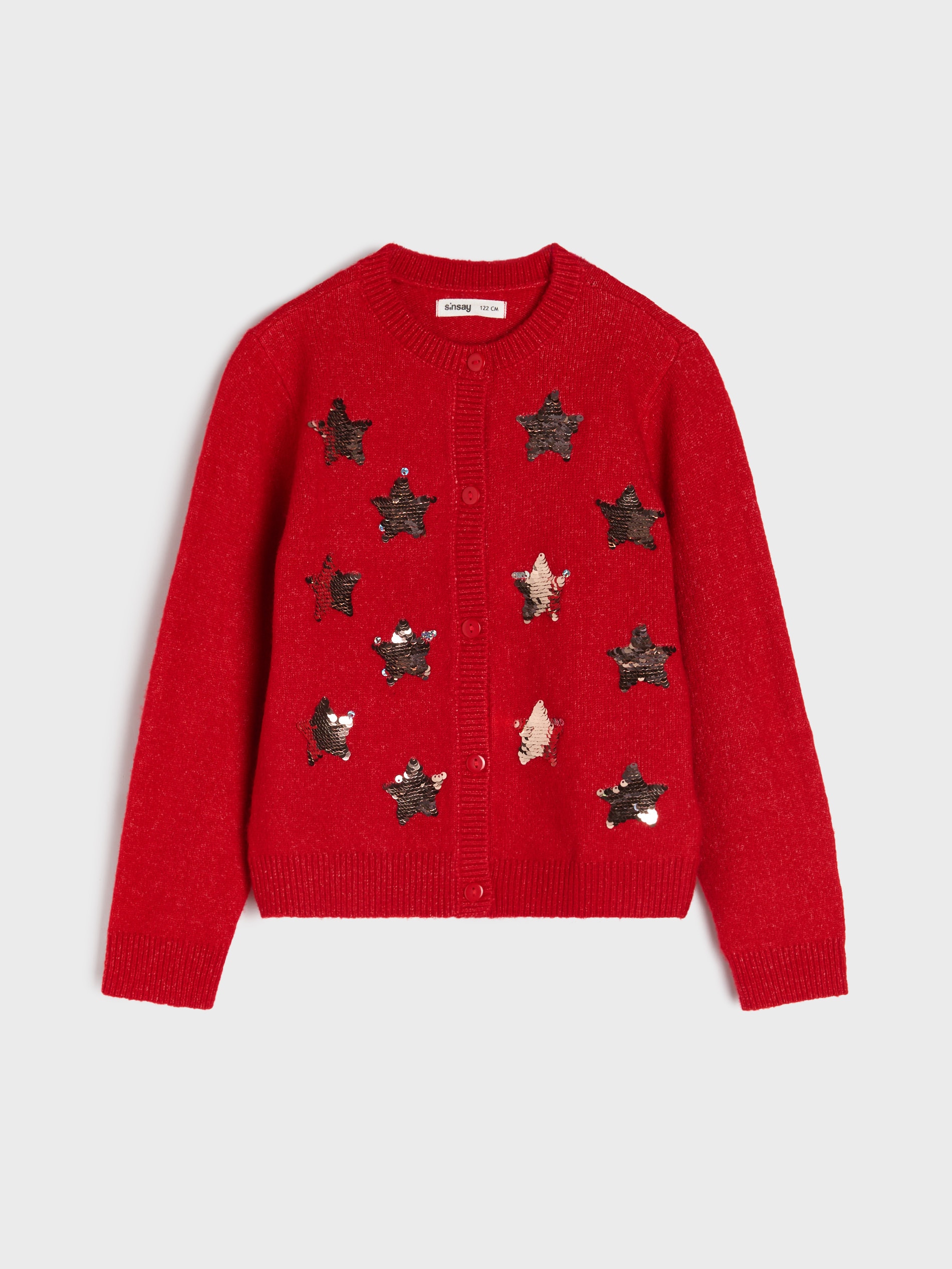 Sinsay - Πουλόβερ με χριστουγεννιάτικο θέμα - κοκκινο φωτογραφία