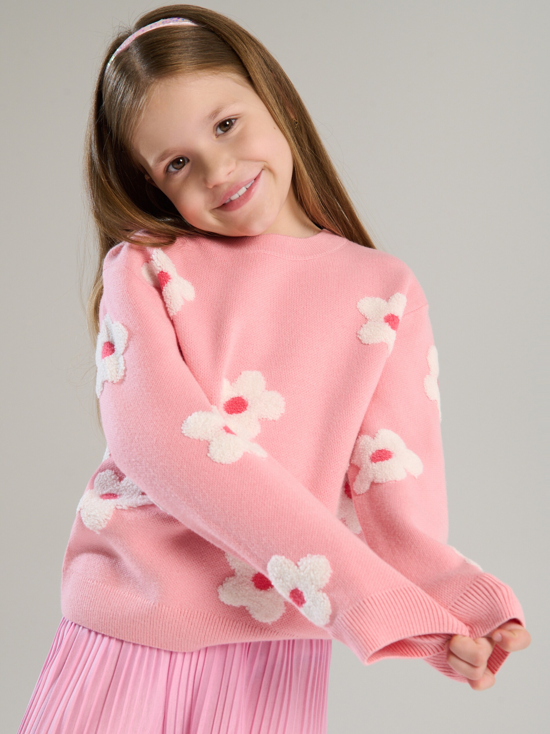 Sinsay - Sweter z aplikacjami 3D - wielobarwny
