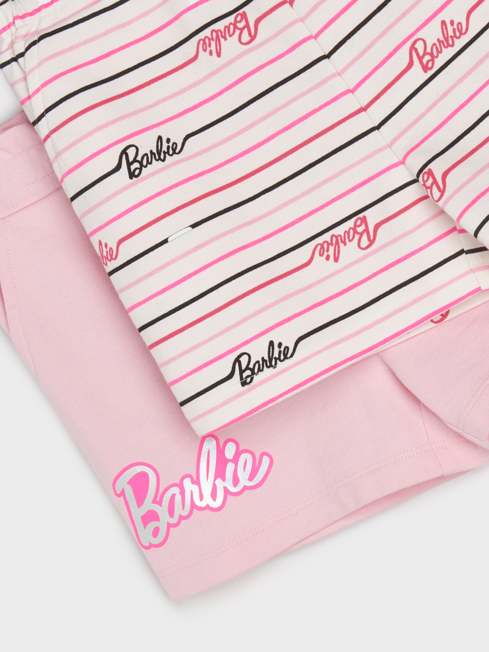 Sinsay - Komplet Od 2 para Kratkih Pantalona Barbie - Pastelno Roze