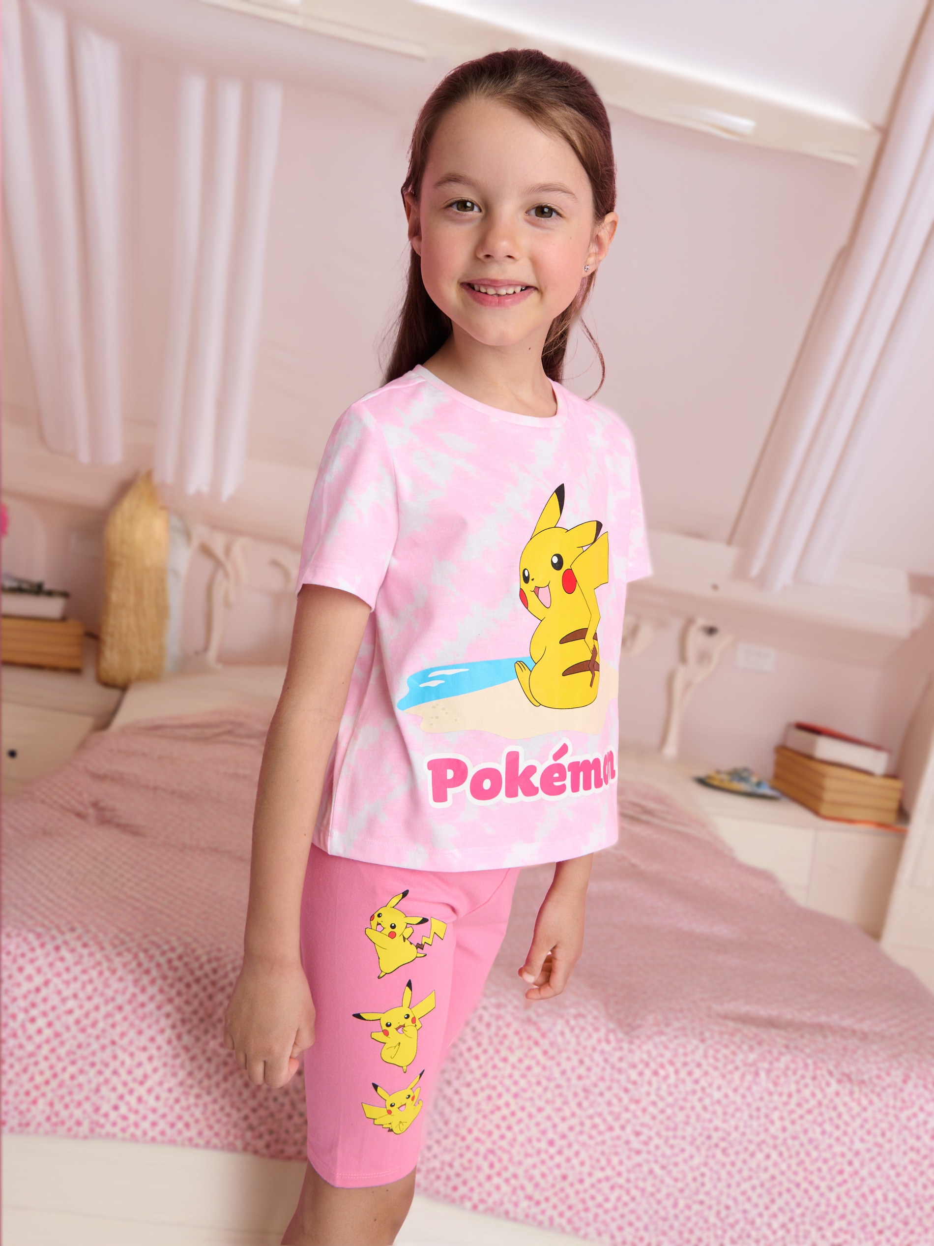 Sinsay - Kratke Biciklističke Pokémon 2 Pack - Pastelno Roze