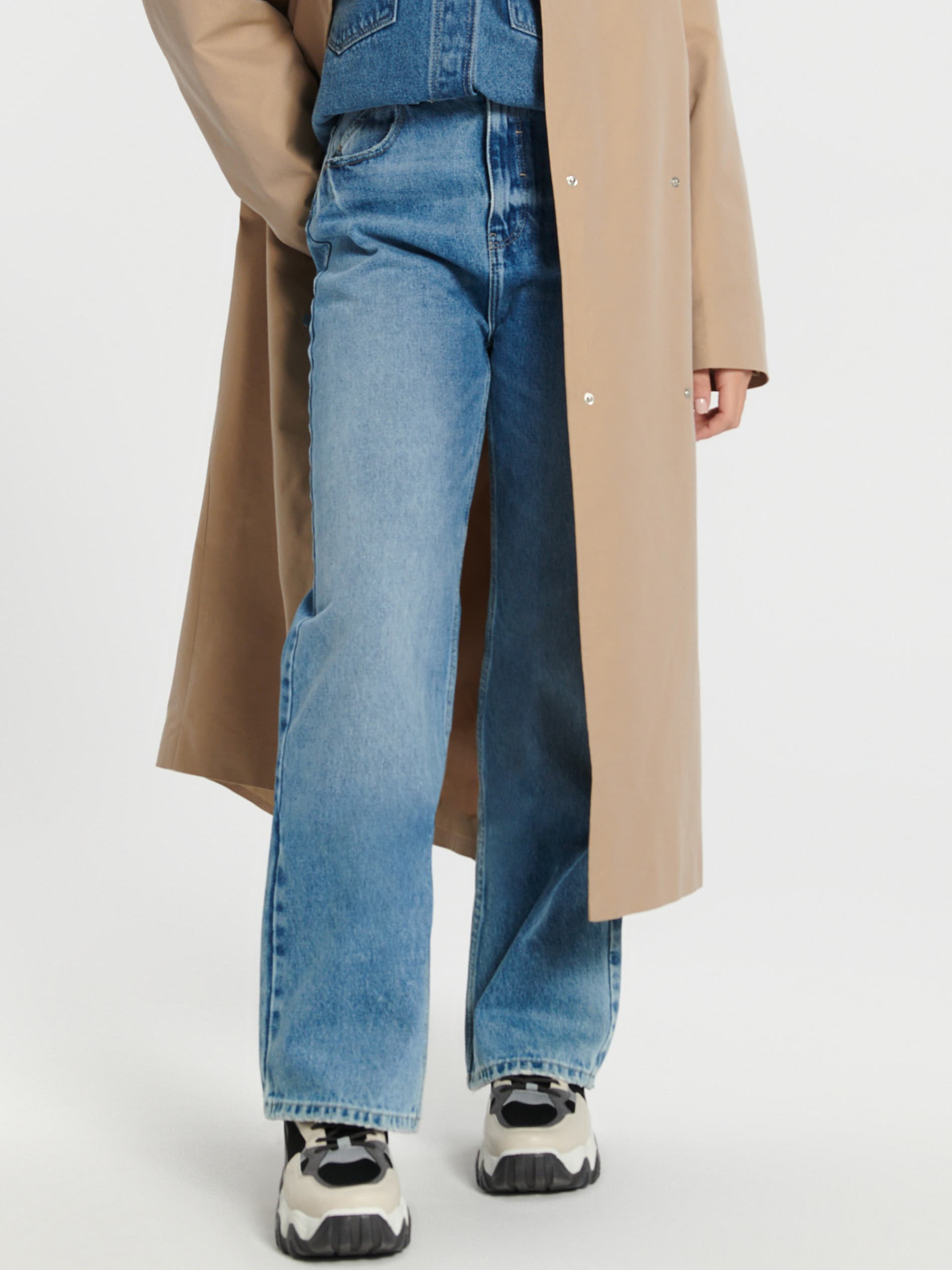 Sinsay - High waist wide leg farmer - Kék termék 2. képe