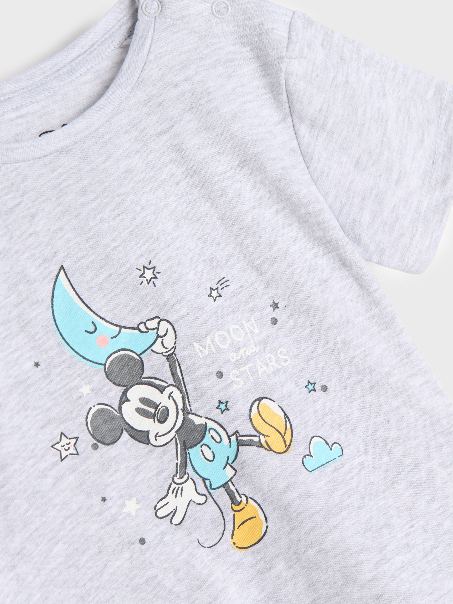 Sinsay - Pijama Din Două Piese Mickey Mouse - Gri Deschis