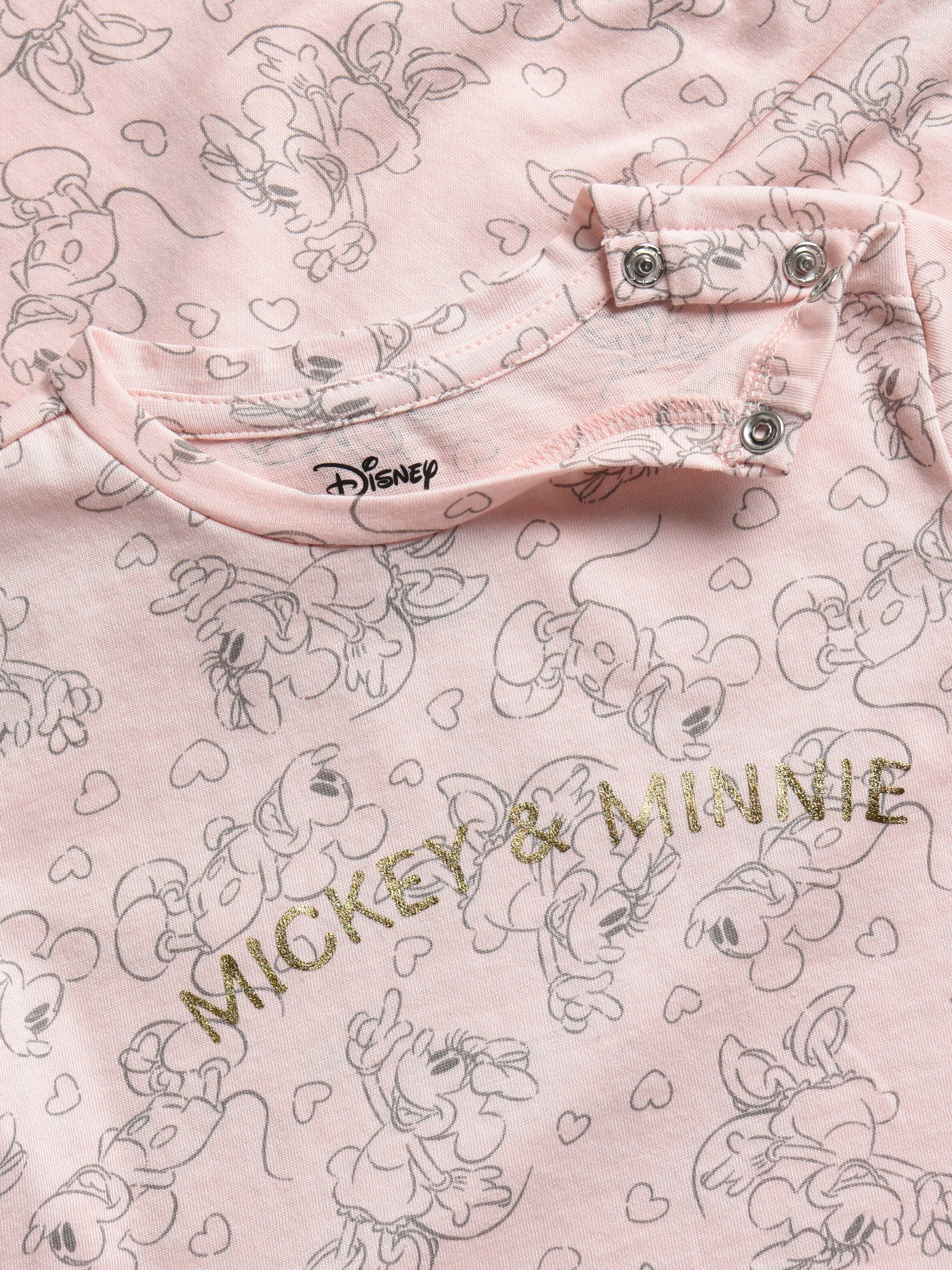 Sinsay - Pidžama Mickey Mouse - Pastelno Roze