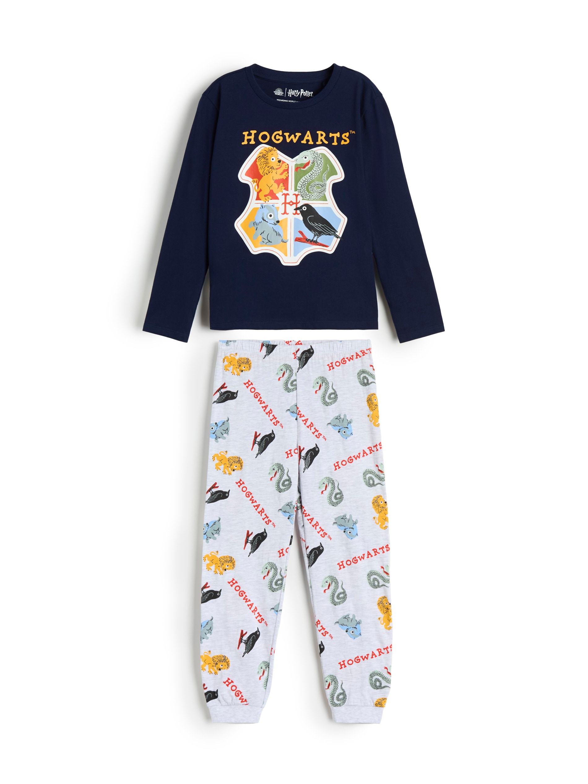 Sinsay - Pijama Din Două Piese Harry Potter - Bleumarin