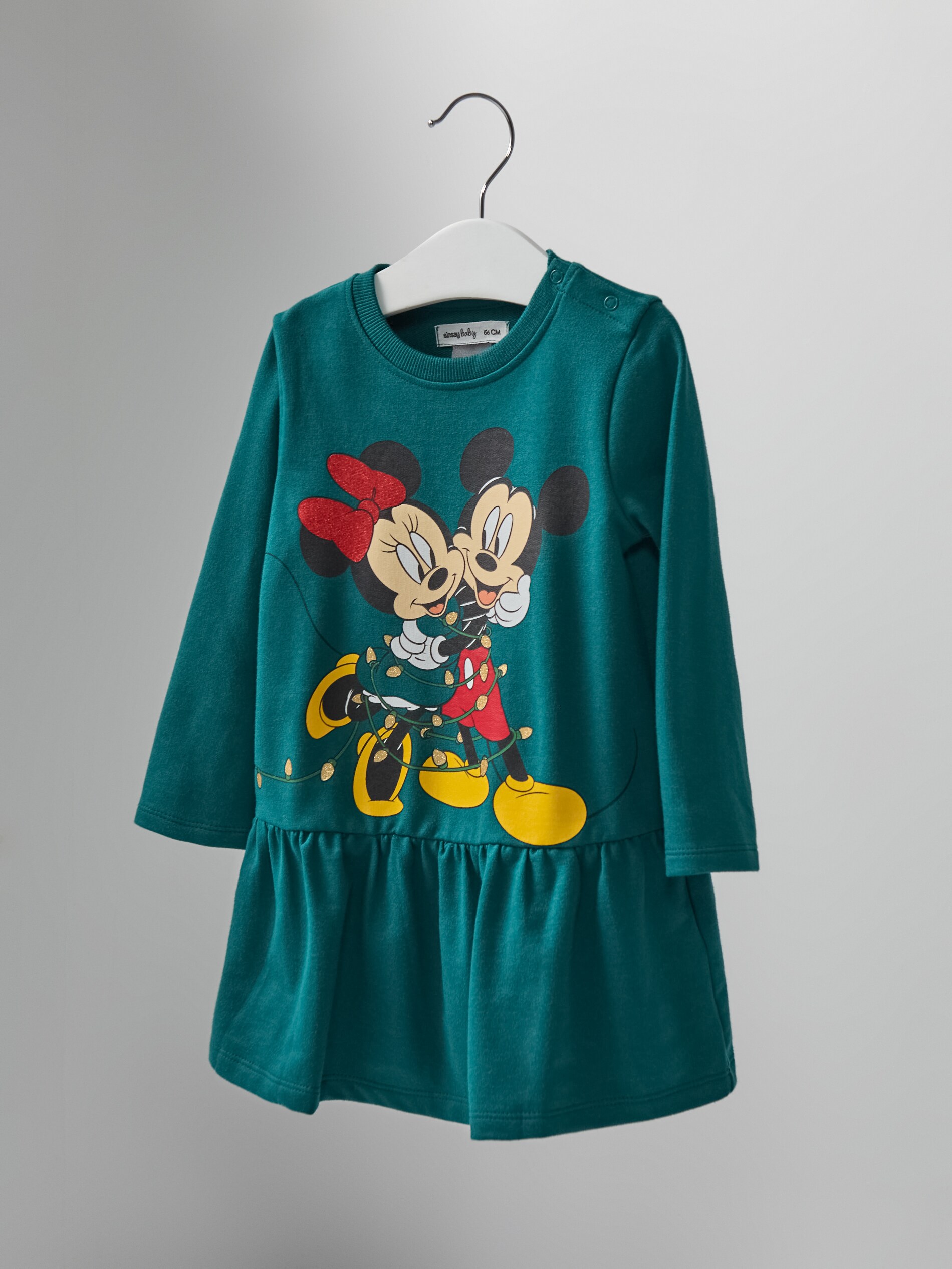 Sinsay - Φόρεμα με πεπλούμ Mickey Mouse - γαλαζοπρασινο φωτογραφία