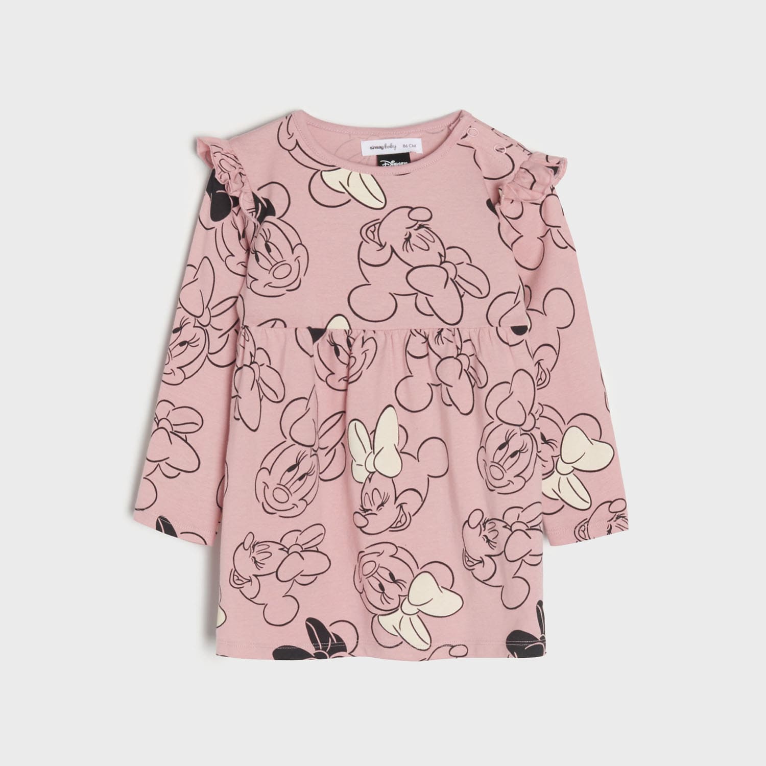 E-shop Sinsay - Šaty Minnie Mouse - Purpurová